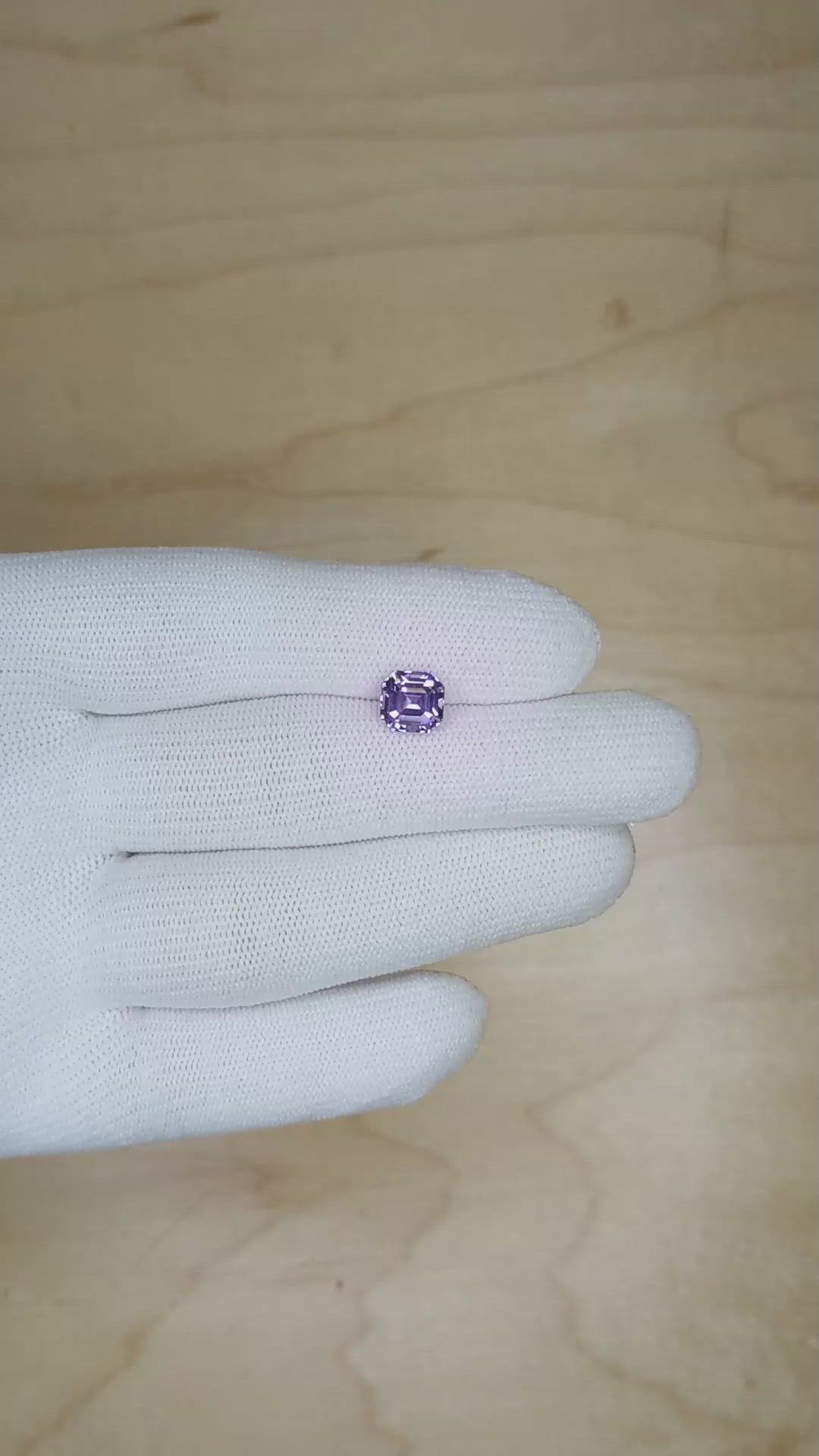 2.10 Ct. Spinel from Ceylon (Sri Lanka) Size Video