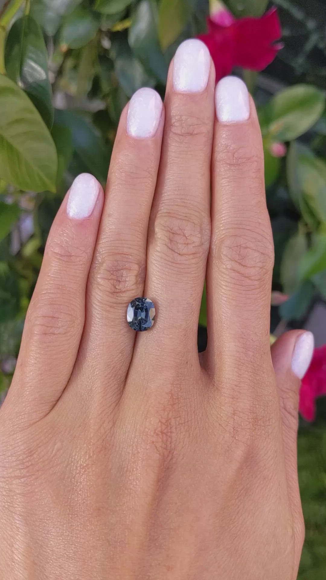 2.04 Ct. Spinel from Ceylon (Sri Lanka) Size Video