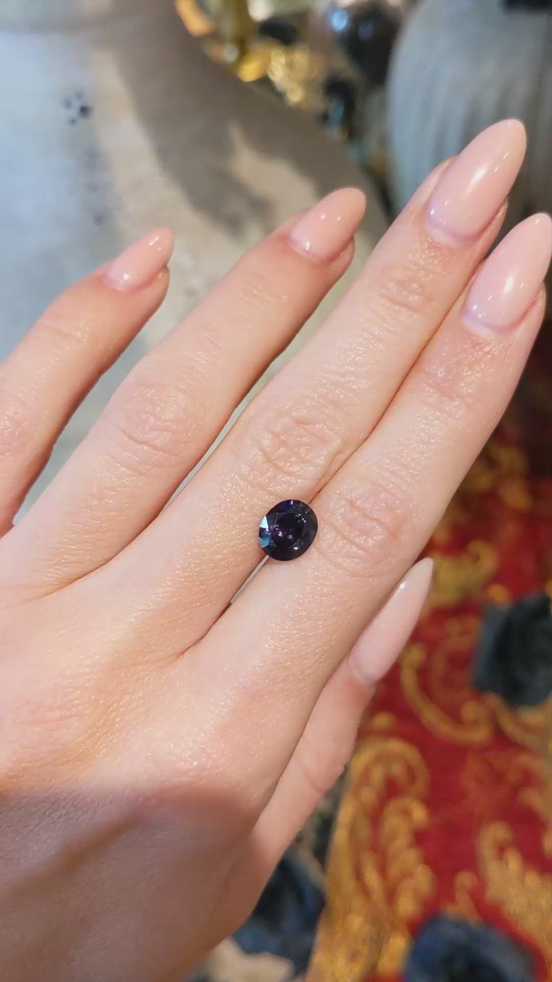 2.26 Ct. Spinel from Ceylon (Sri Lanka) Size Video