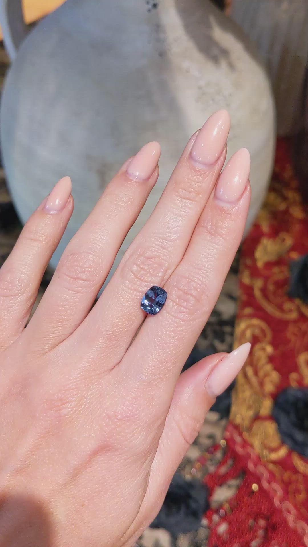 2.07 Ct. Spinel from Ceylon (Sri Lanka) Size Video