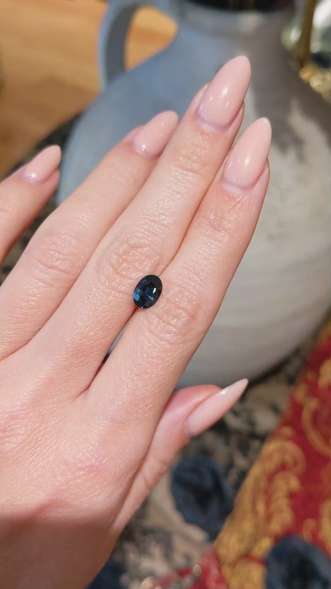 1.28 Ct. Spinel from Ceylon (Sri Lanka) Size Video