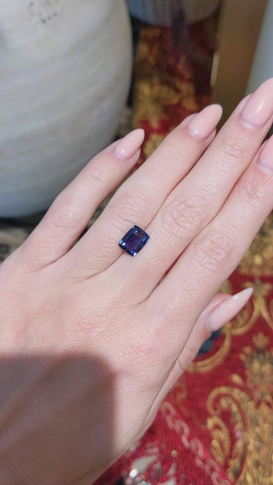 2.14 Ct. Spinel from Ceylon (Sri Lanka) Size Video