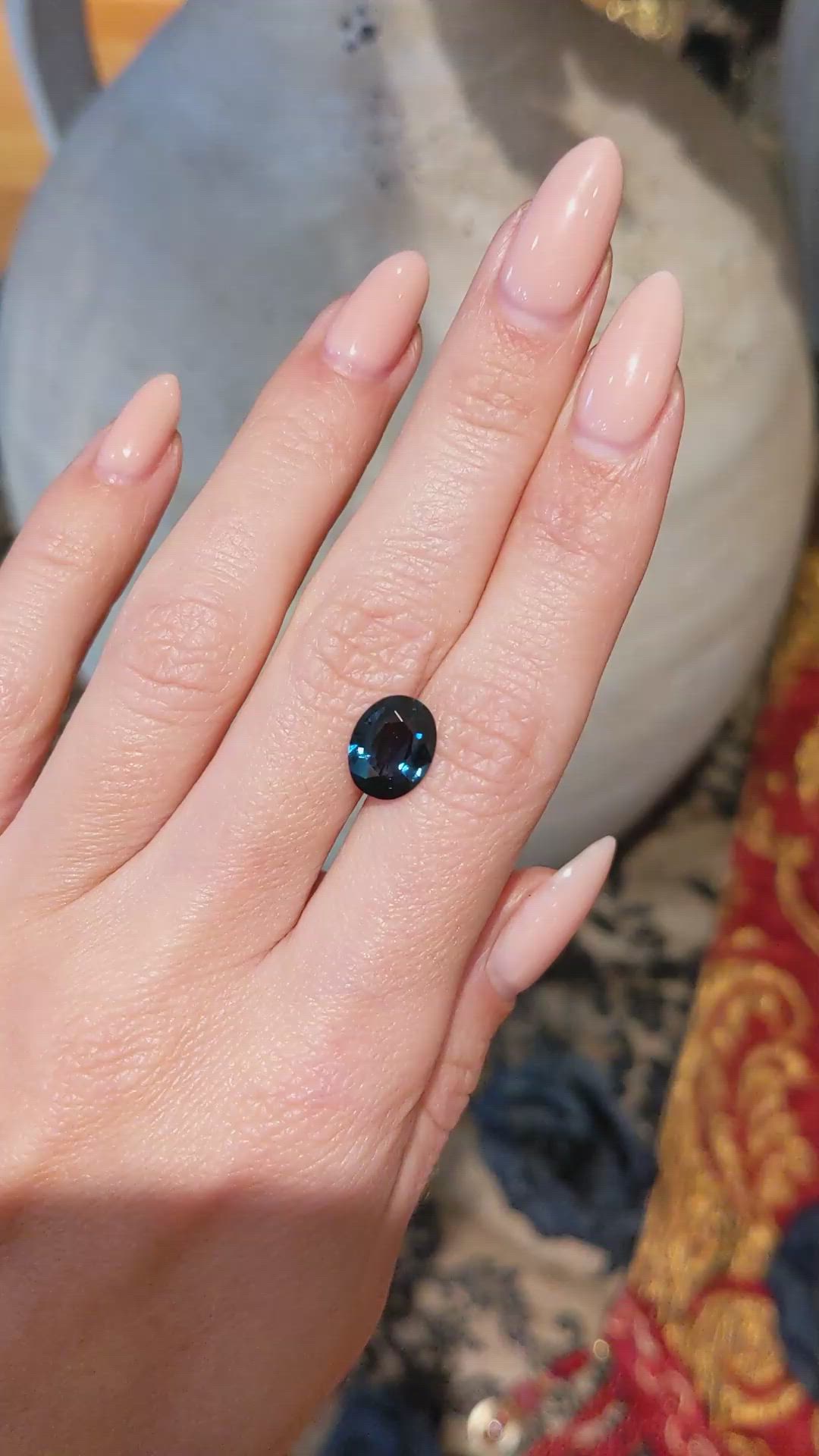 2.95 Ct. Spinel from Ceylon (Sri Lanka) Size Video