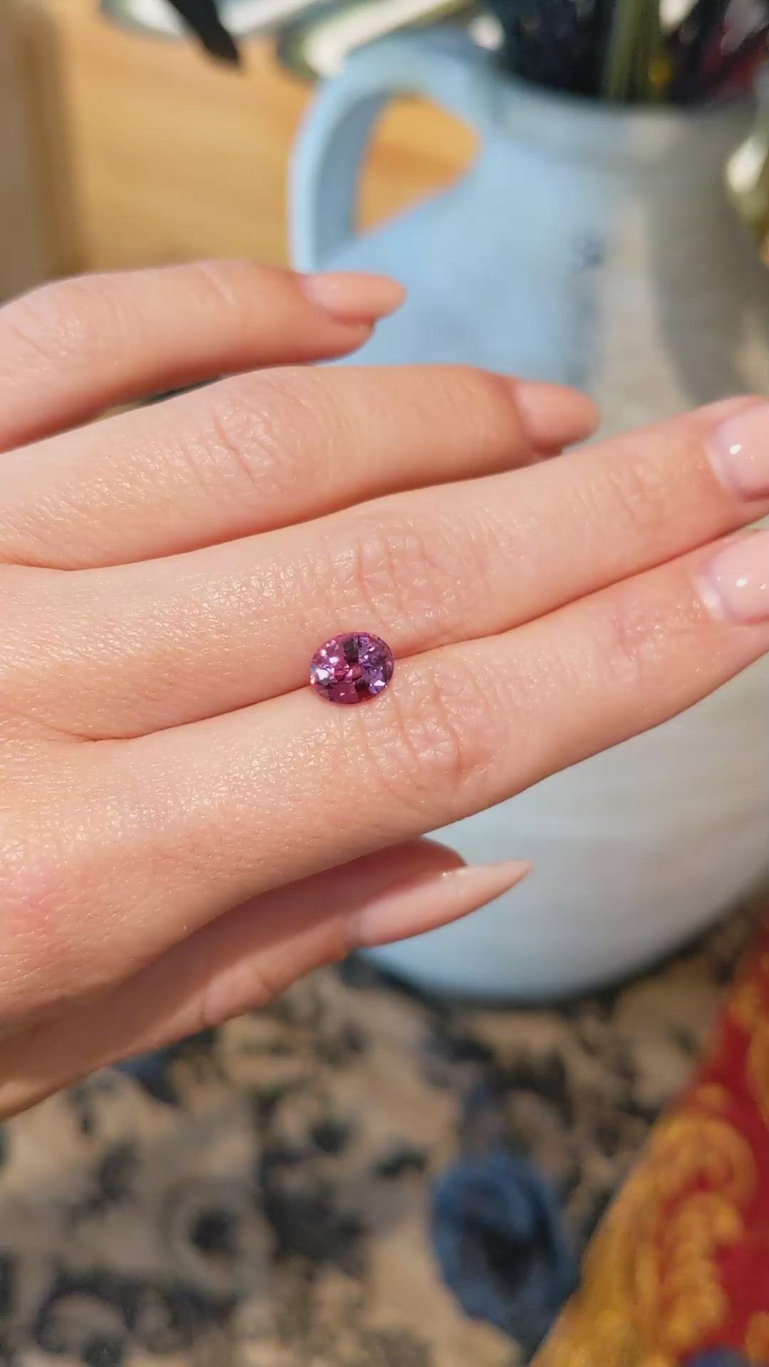 1.89 Ct. Spinel from Ceylon (Sri Lanka) Size Video