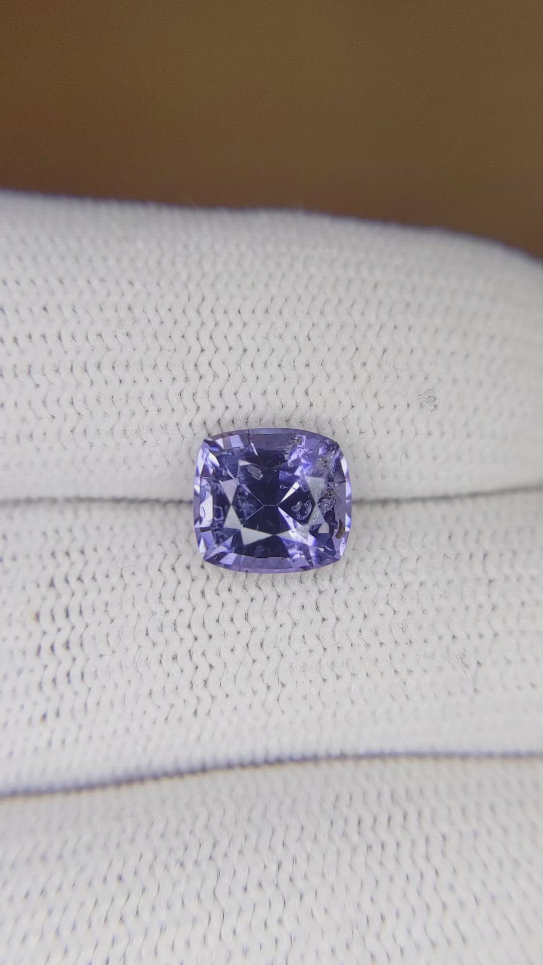 2.30 Ct. Purplish Blue Spinel from Ceylon (Sri Lanka) Size Video