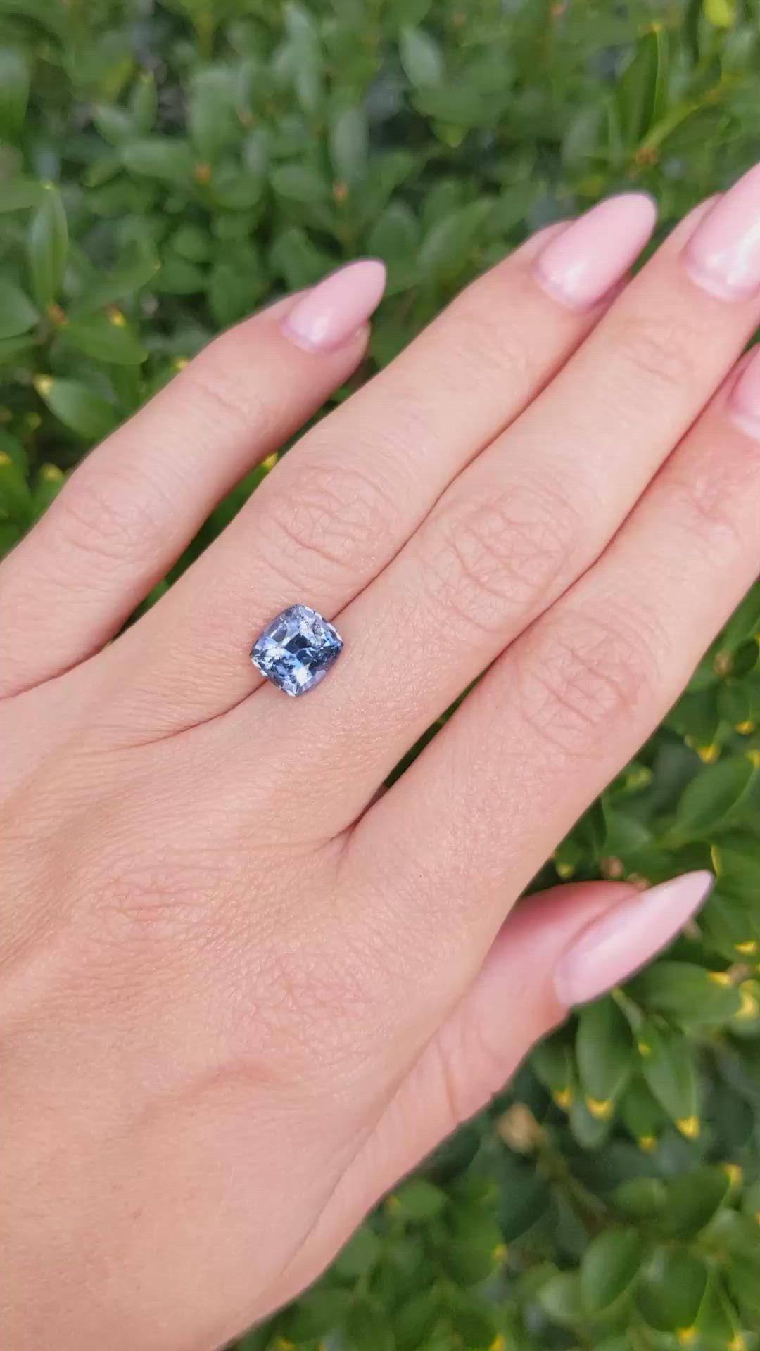 2.30 Ct. Purplish Blue Spinel from Ceylon (Sri Lanka) Size Video