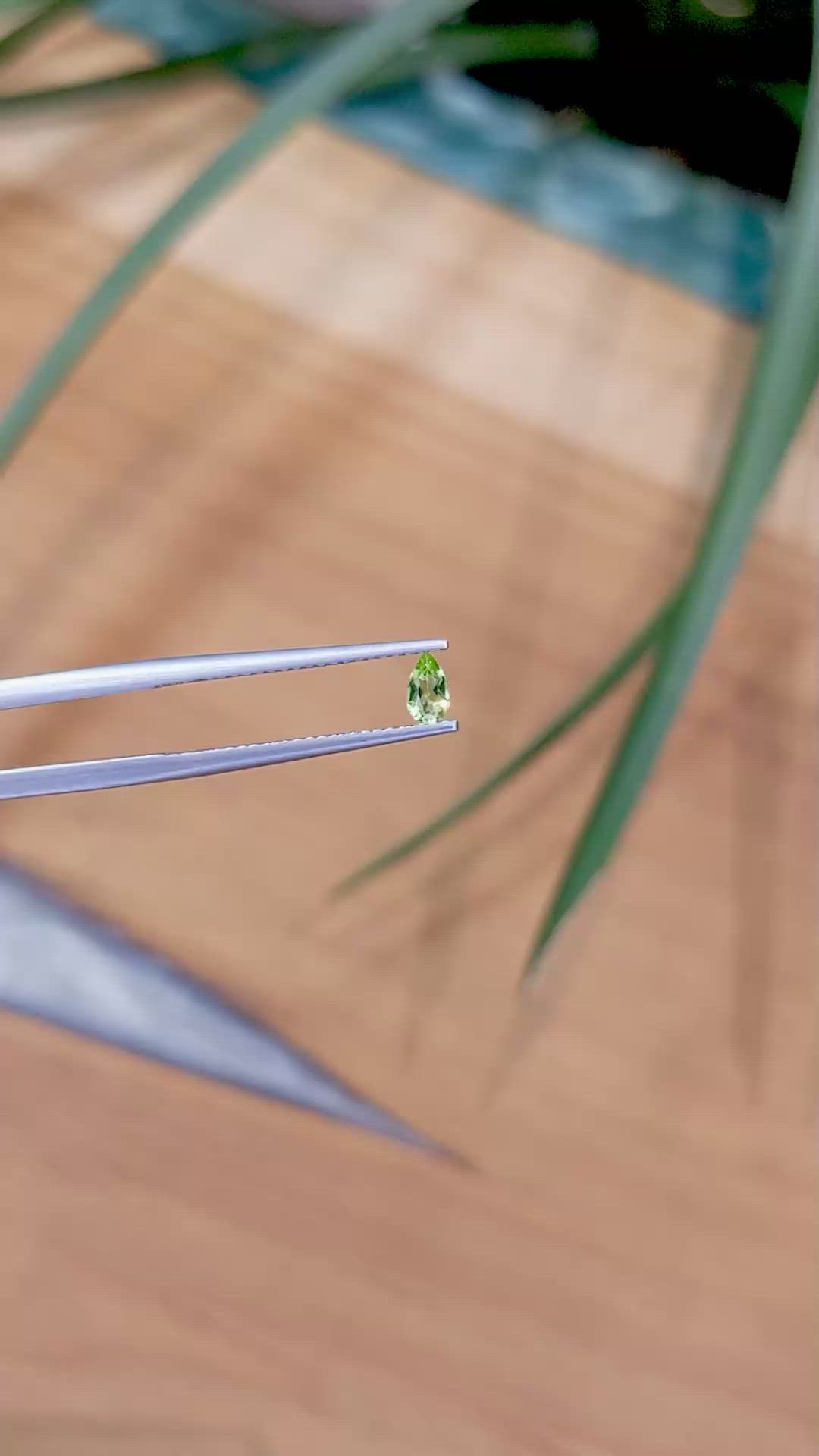 0.19 Ct. Peridot from Pakistan Size Video
