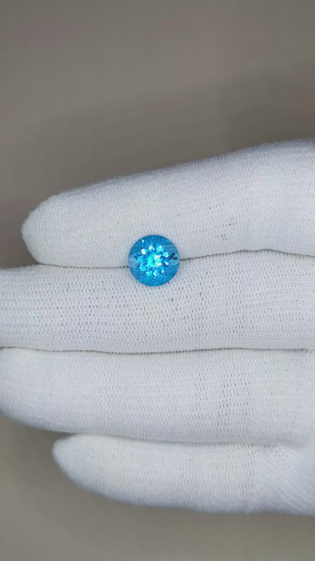 3.24 Ct. Topaz from Ceylon (Sri Lanka) Size Video