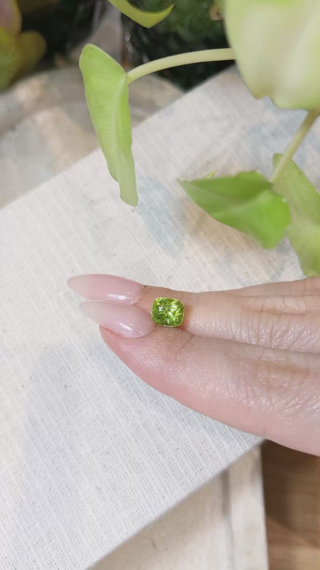 2.27 Ct. Peridot from Burma (Myanmar) Size Video