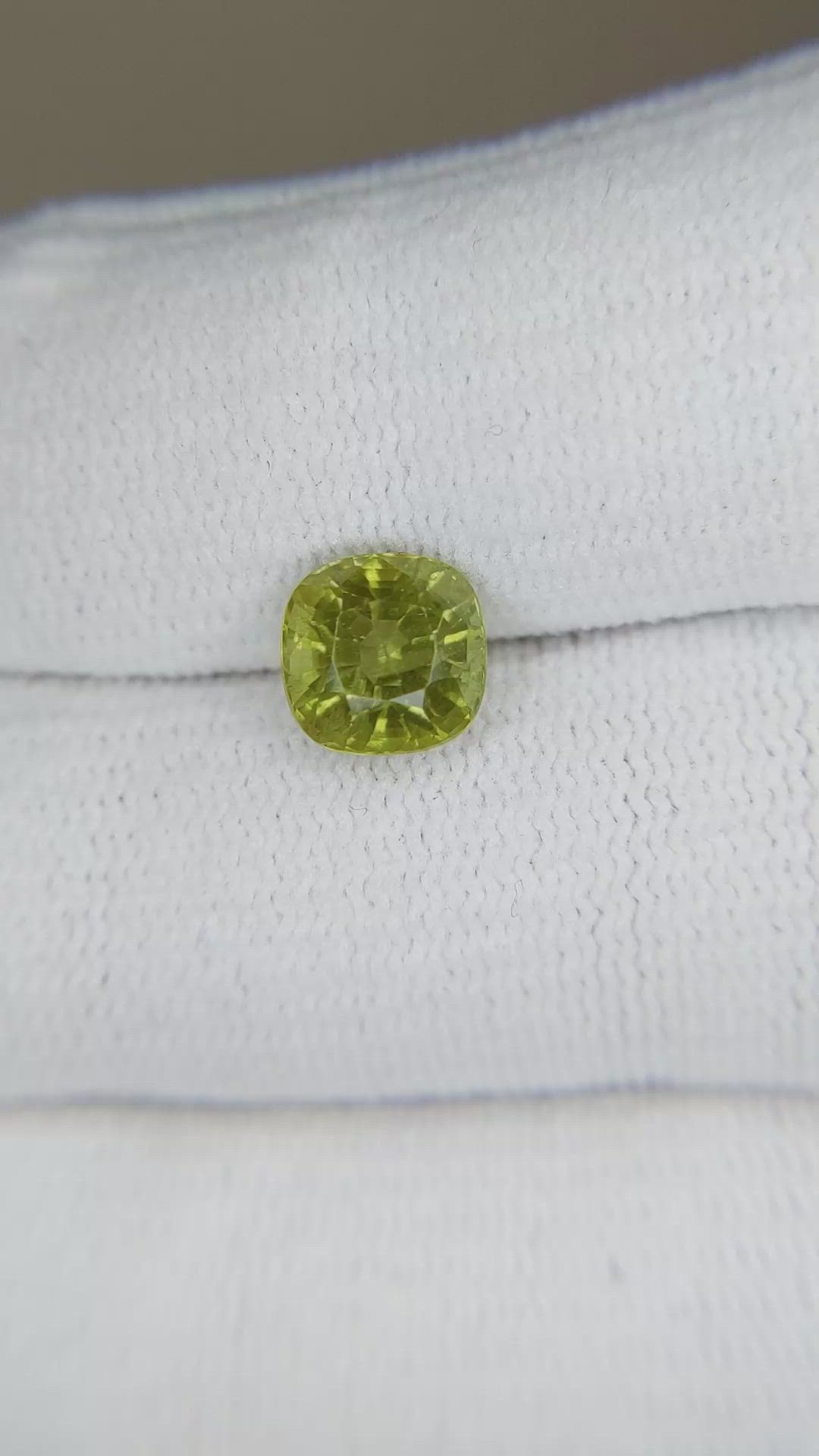 2.11 Ct. Peridot from Burma (Myanmar) Size Video