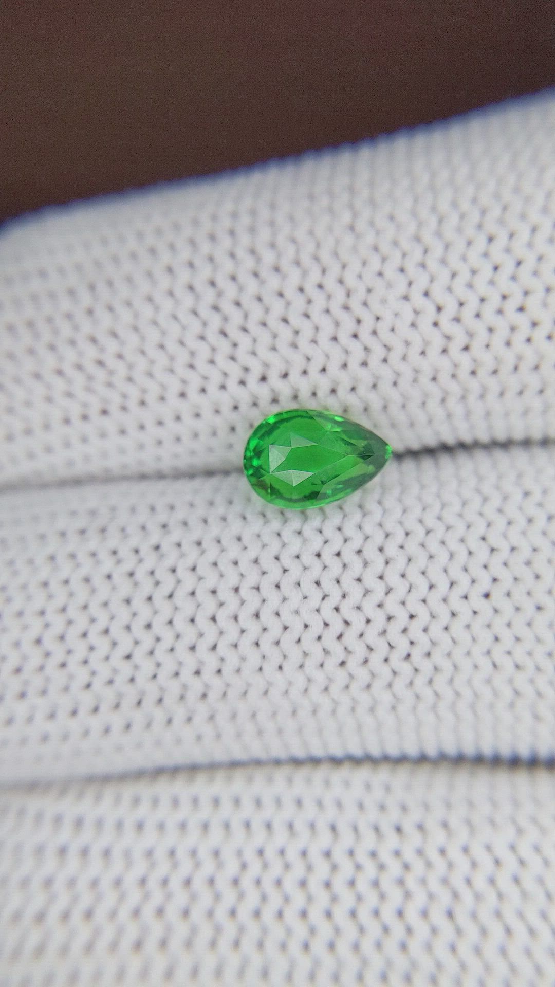 1.58 Ct. Tsavorite Garnet from Tanzania Size Video