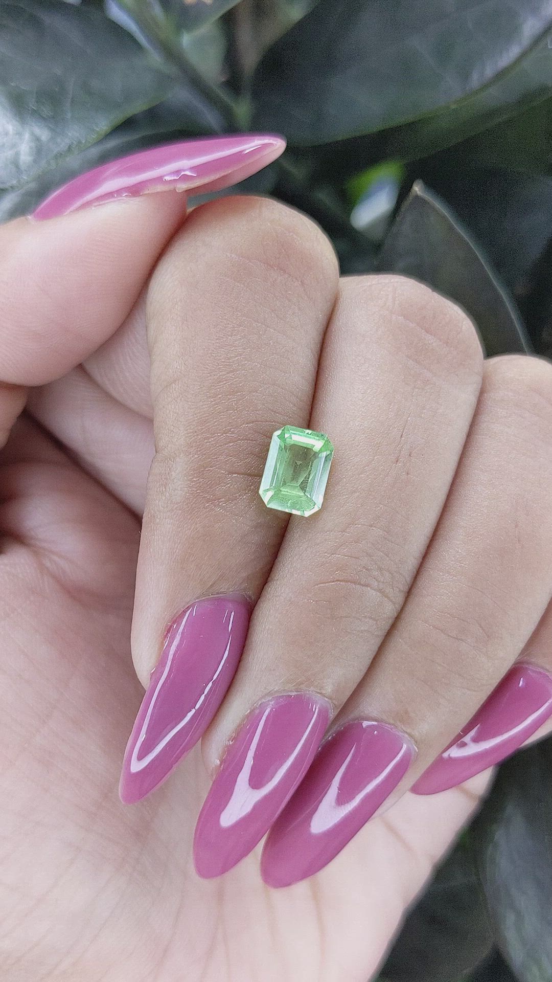 1.53 Ct. Tsavorite Garnet from Tanzania Size Video