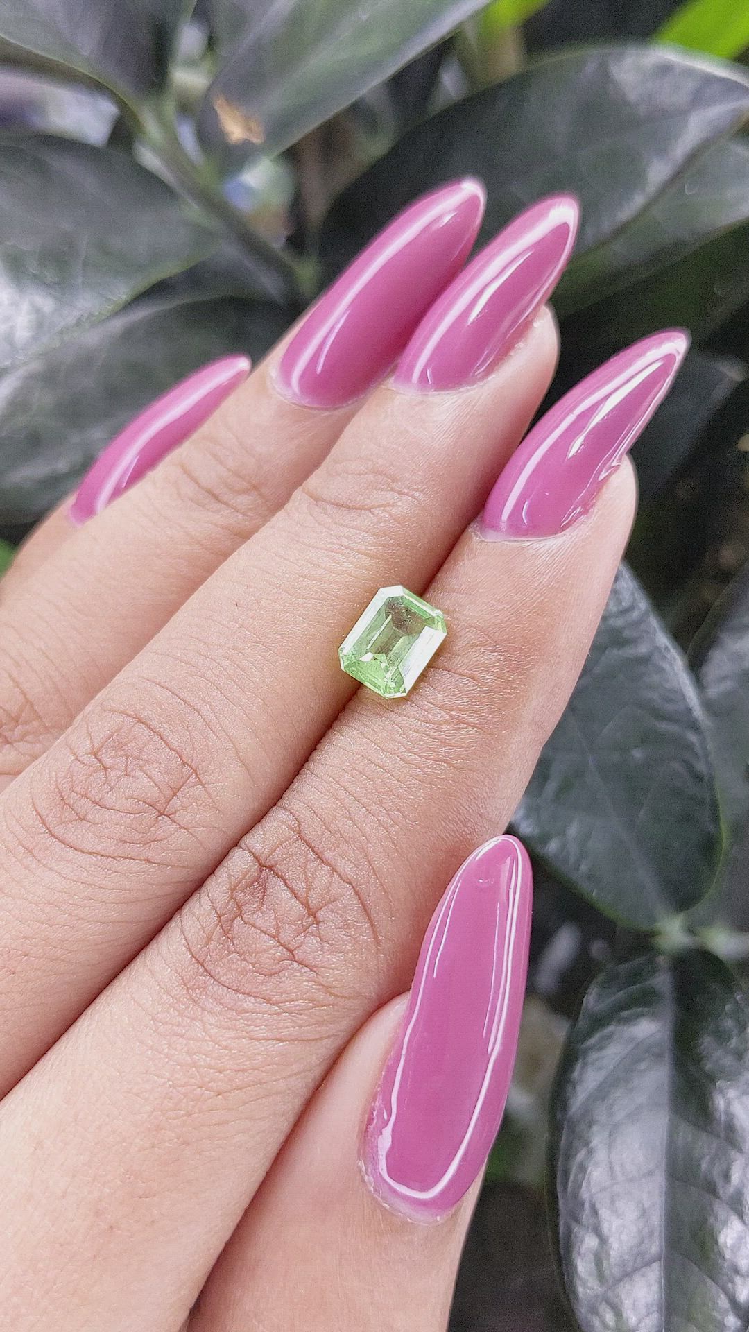 1.53 Ct. Tsavorite Garnet from Tanzania Size Video