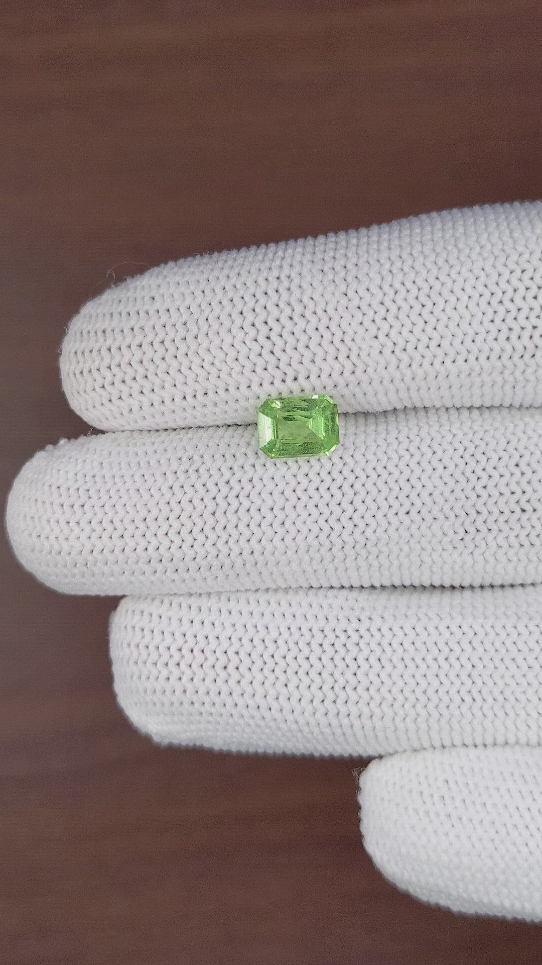 1.53 Ct. Tsavorite Garnet from Tanzania Size Video