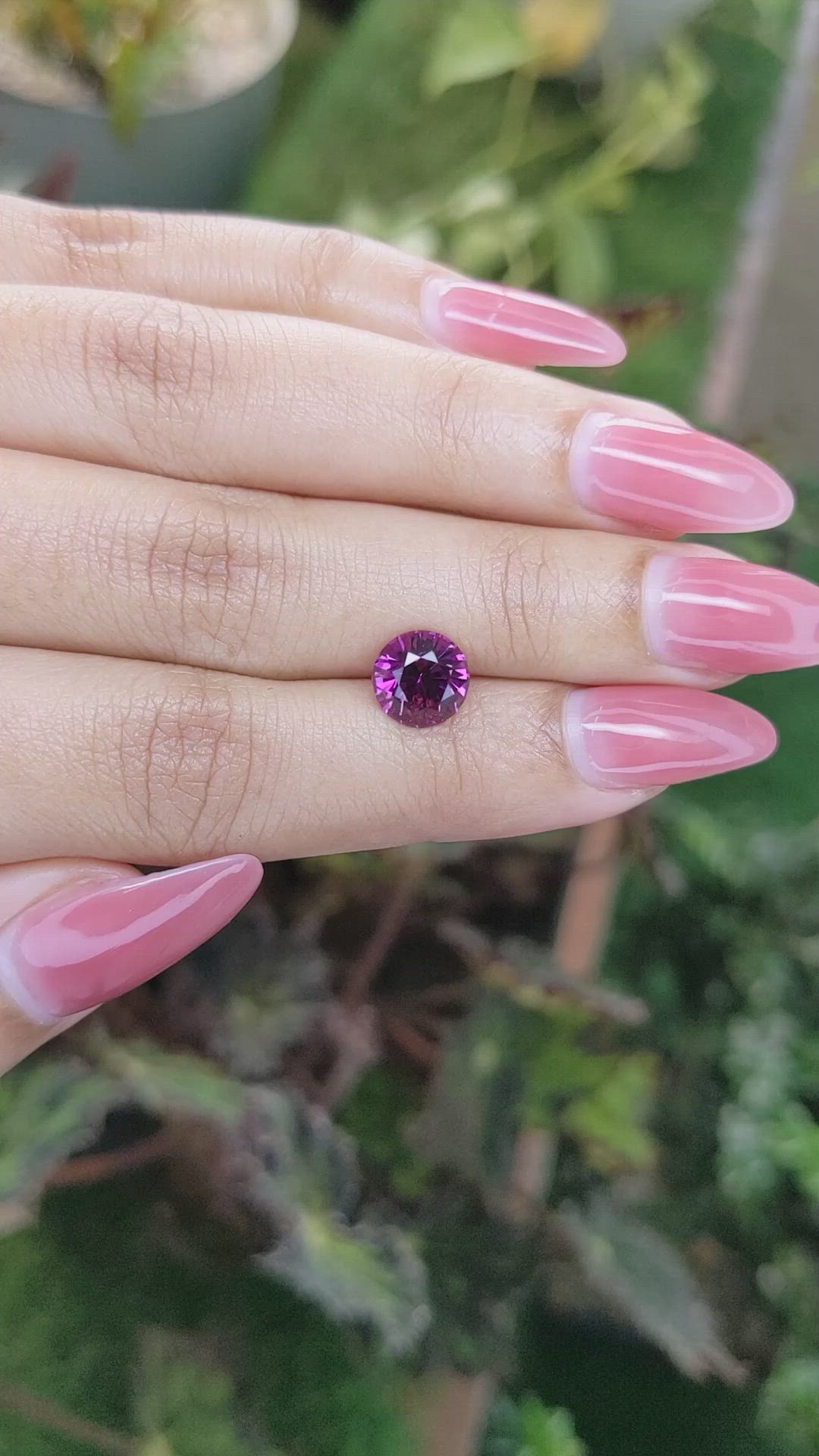 2.43 Ct. Garnet from Ceylon (Sri Lanka) Size Video