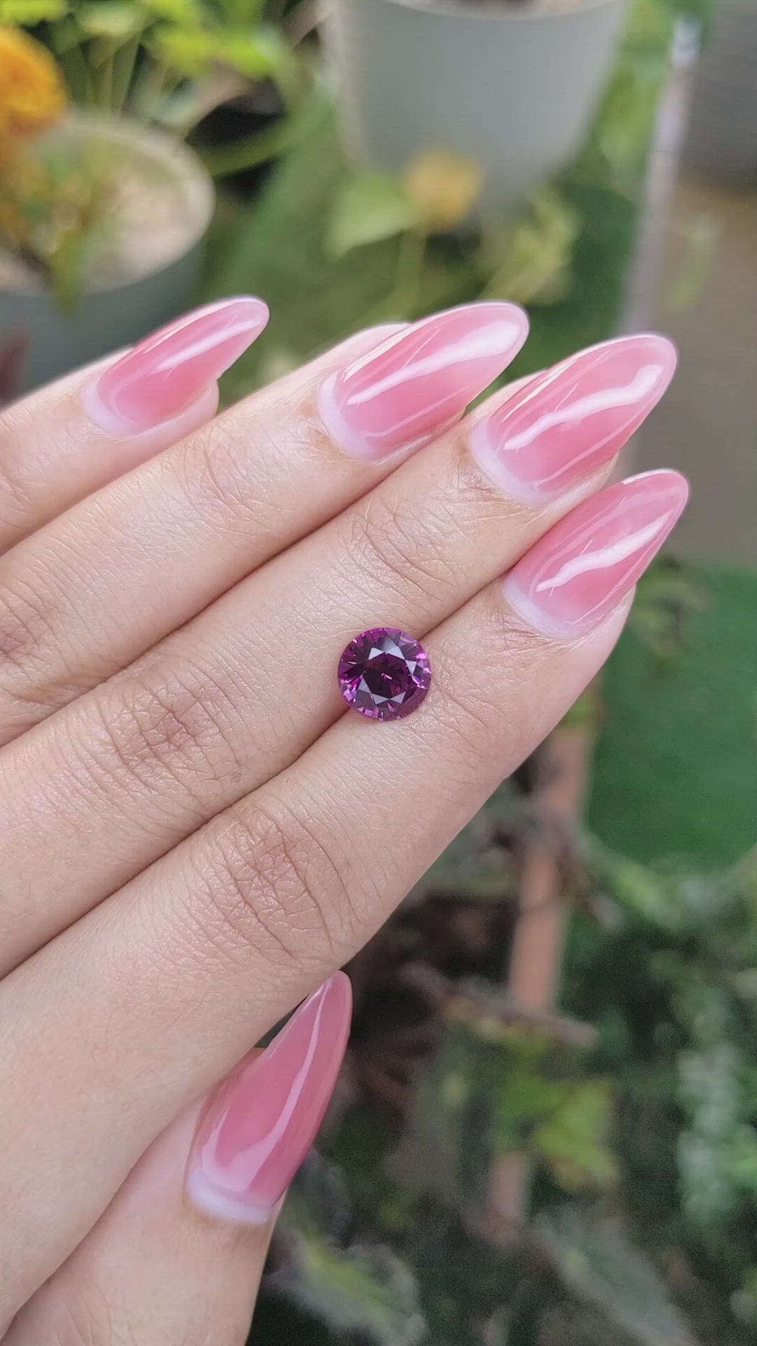 2.43 Ct. Garnet from Ceylon (Sri Lanka) Size Video