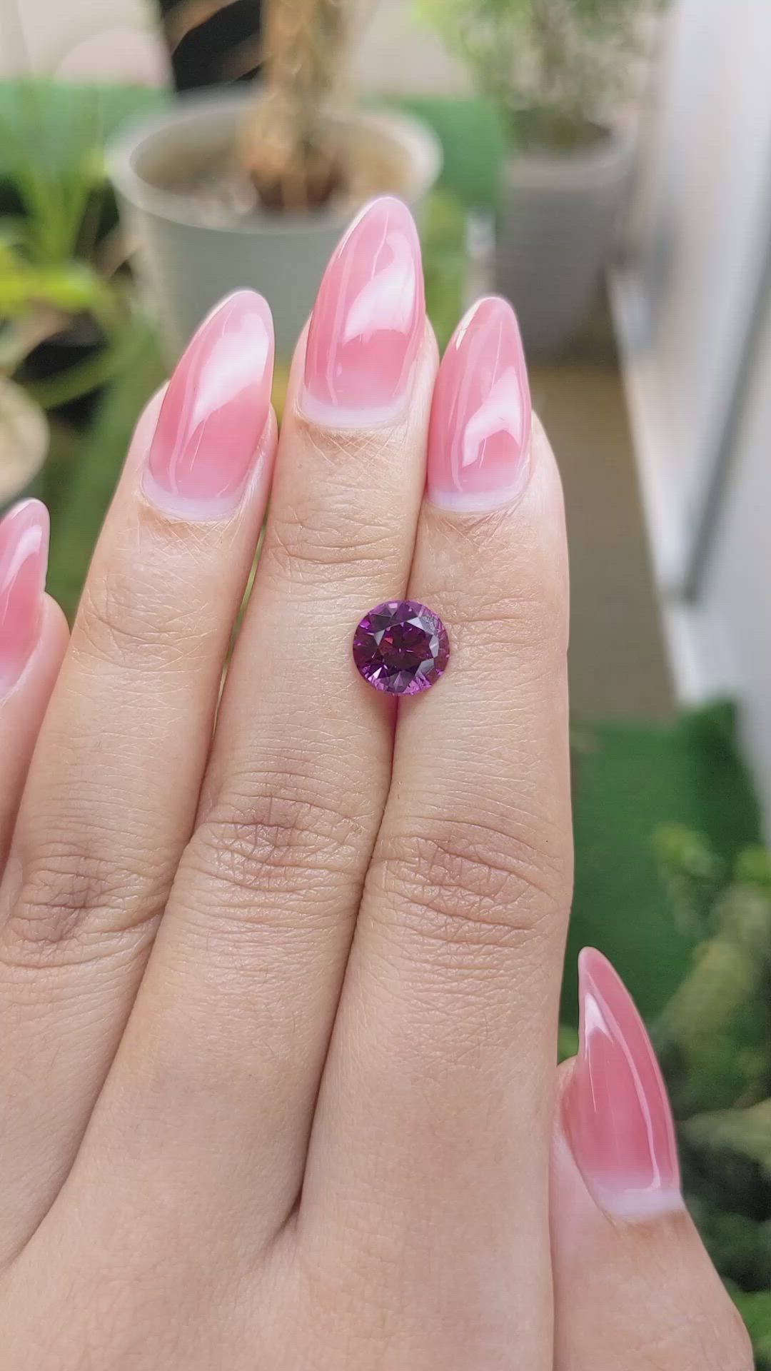 2.43 Ct. Garnet from Ceylon (Sri Lanka) Size Video