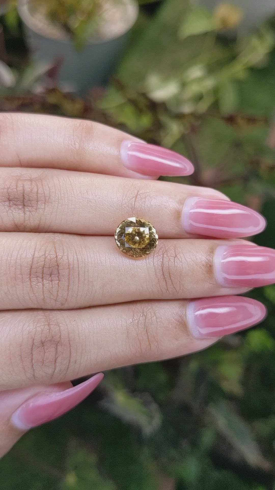 3.54 Ct. Sinhalite from Ceylon (Sri Lanka) Size Video