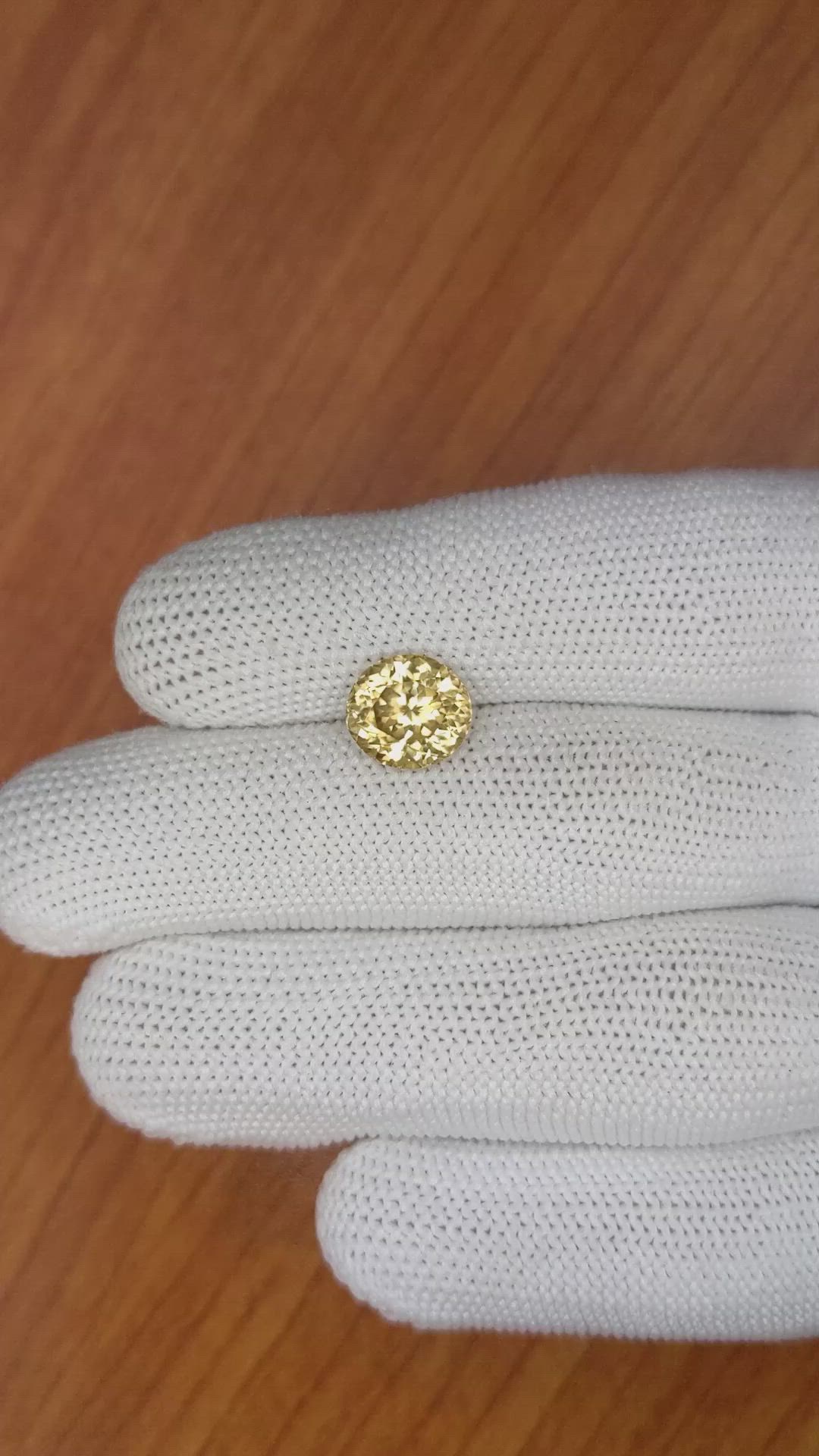 3.54 Ct. Sinhalite from Ceylon (Sri Lanka) Size Video