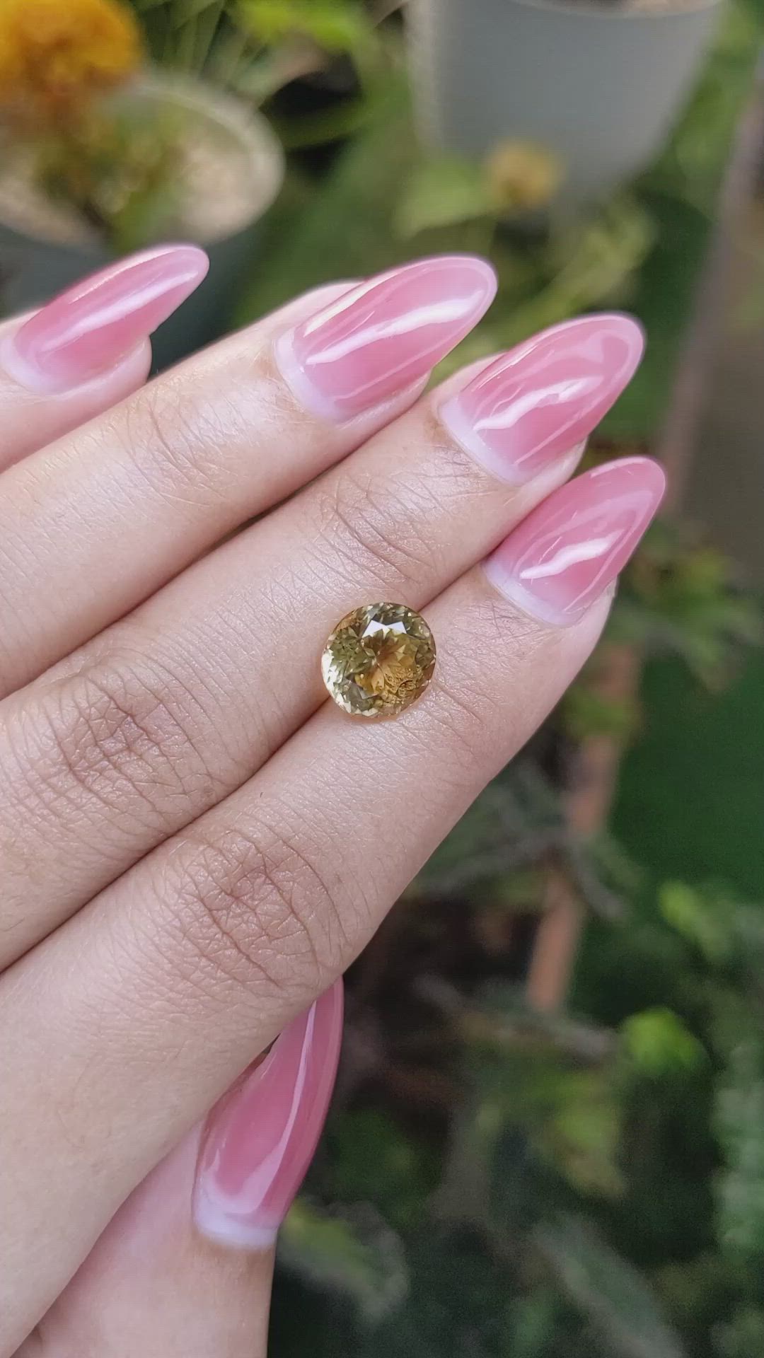 3.54 Ct. Sinhalite from Ceylon (Sri Lanka) Size Video