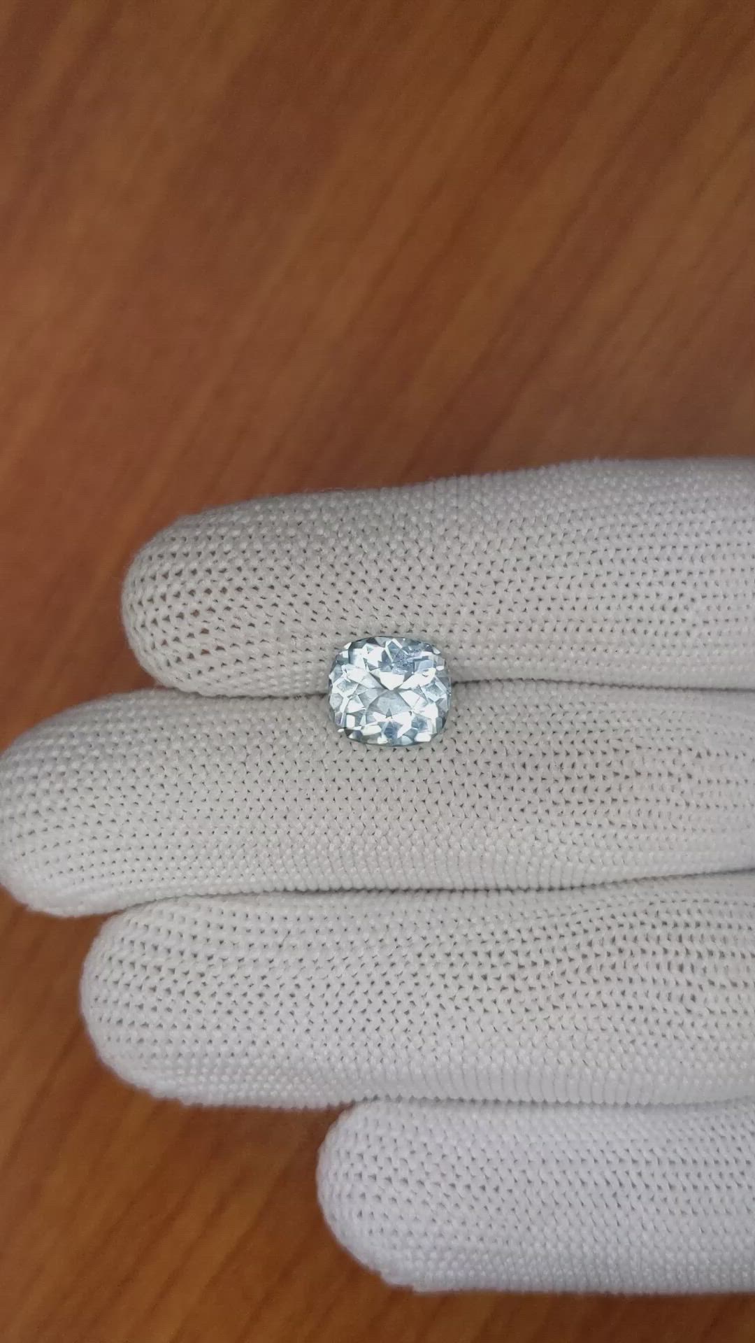 2.39 Ct. Aquamarine from Ceylon (Sri Lanka) Size Video