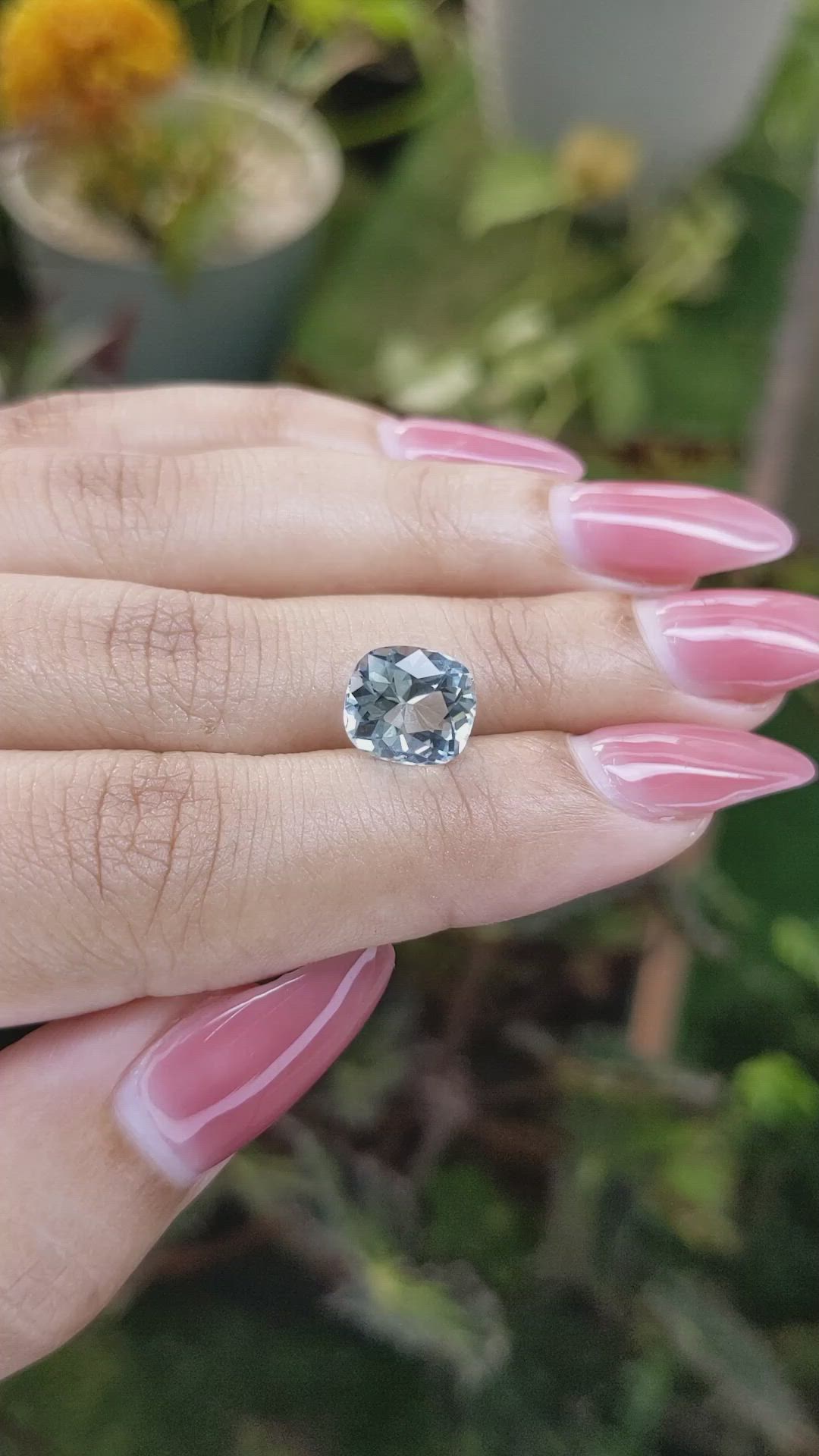 2.39 Ct. Aquamarine from Ceylon (Sri Lanka) Size Video