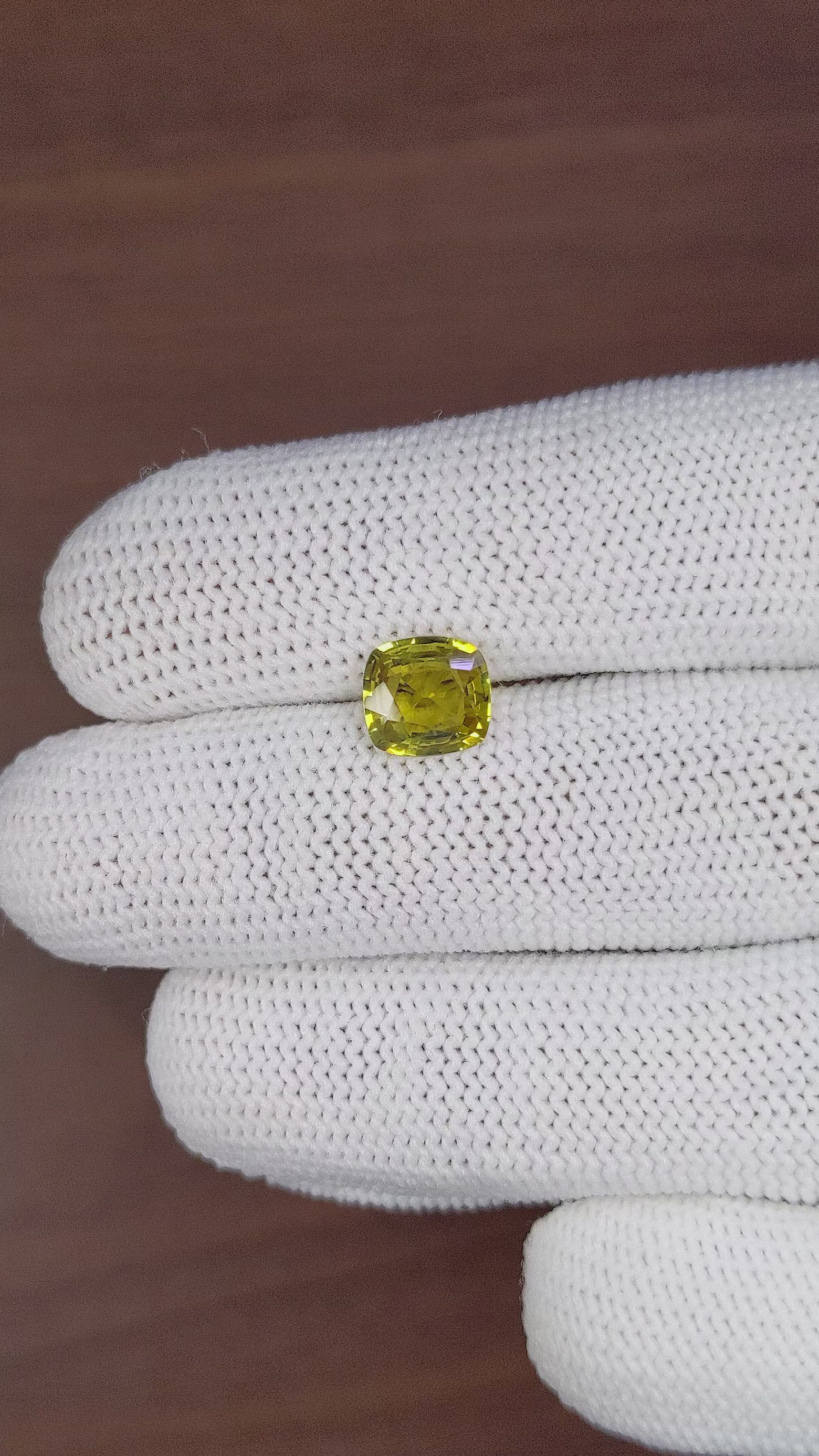 1.93 Ct. Chrysoberyl from Ceylon (Sri Lanka) Size Video