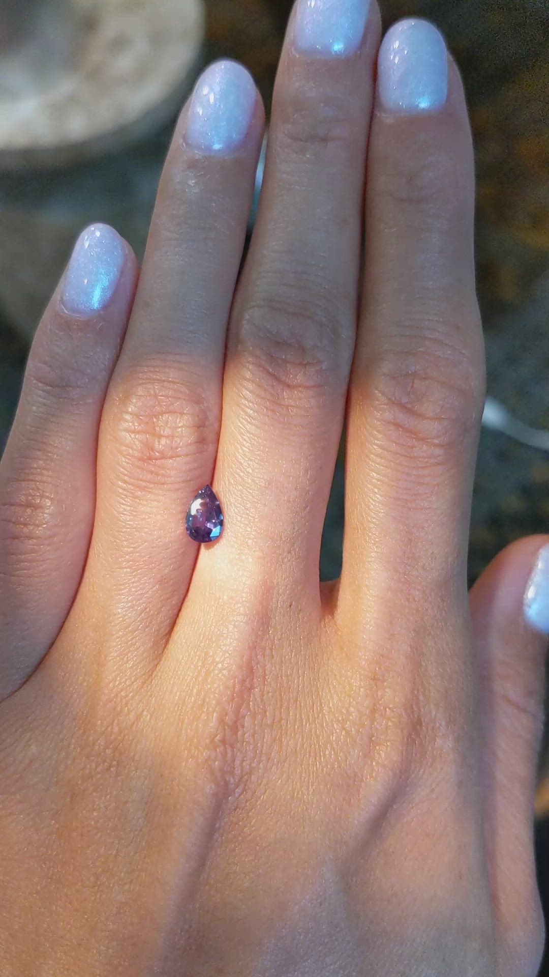 0.66 Ct. Alexandrite from Ceylon (Sri Lanka) Size Video