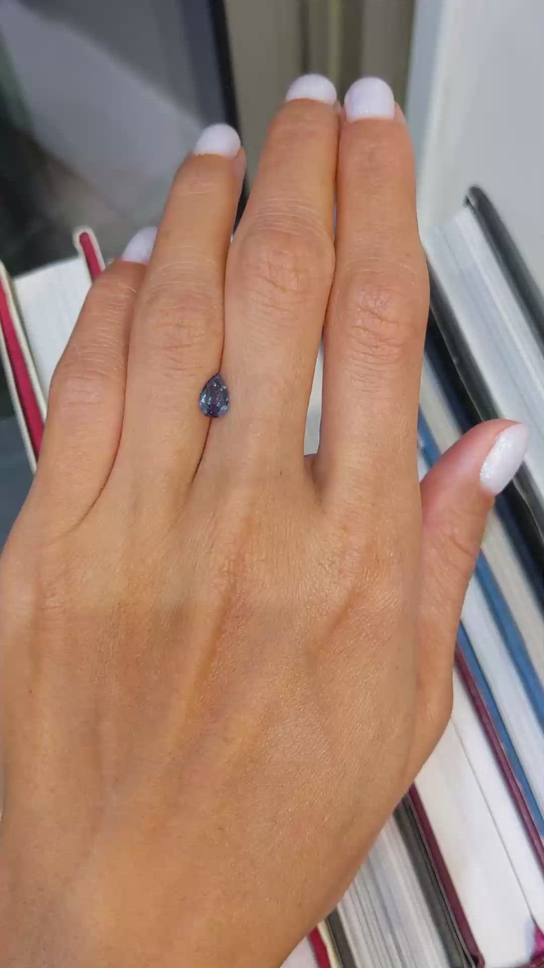 0.66 Ct. Alexandrite from Ceylon (Sri Lanka) Size Video