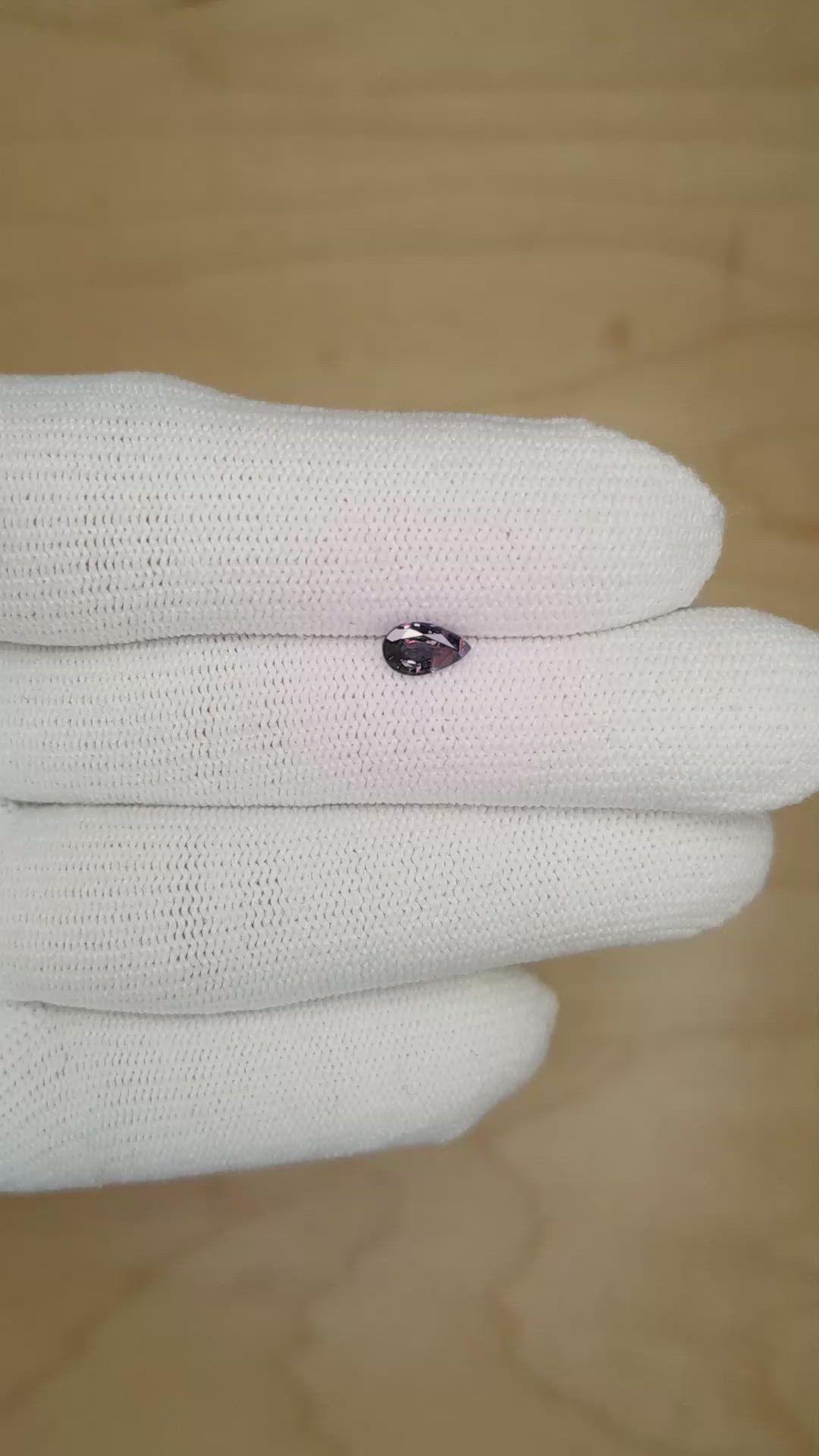 0.50 Ct. Alexandrite from Ceylon (Sri Lanka) Size Video