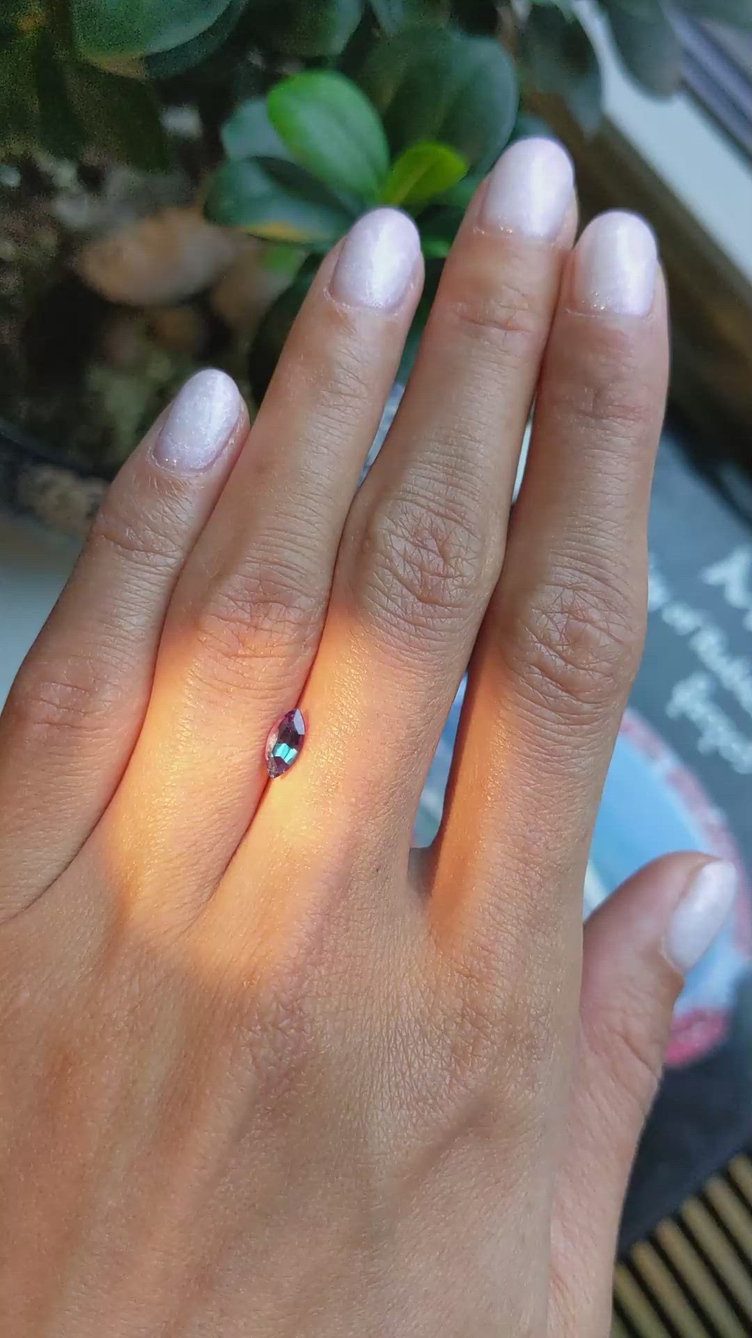 0.53 Ct. Alexandrite from Ceylon (Sri Lanka) Size Video