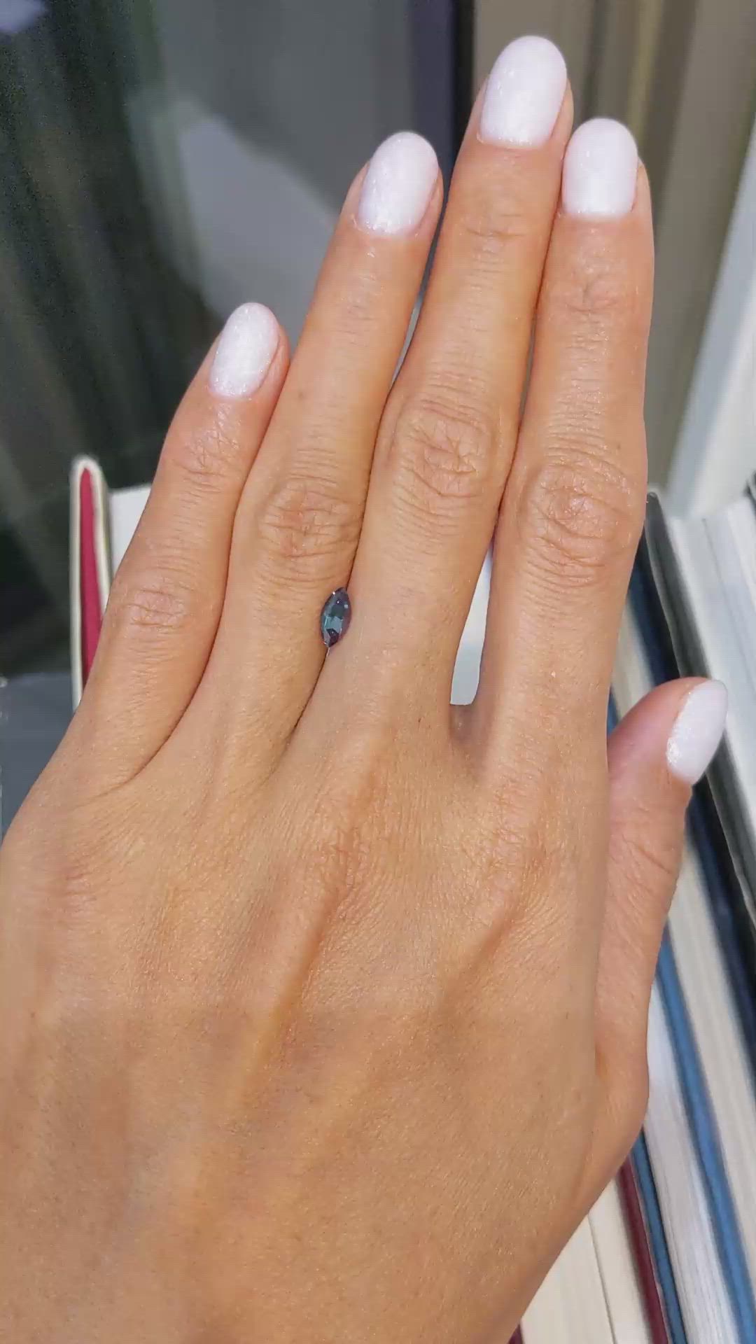 0.53 Ct. Alexandrite from Ceylon (Sri Lanka) Size Video