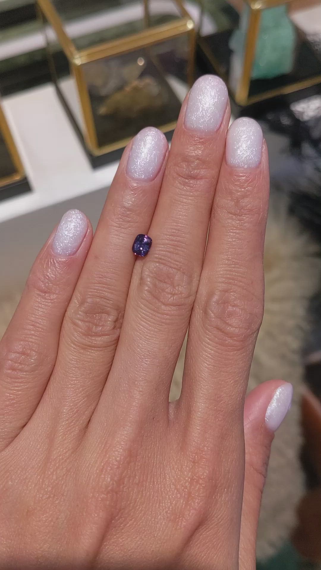 0.55 Ct. Alexandrite from Ceylon (Sri Lanka) Size Video