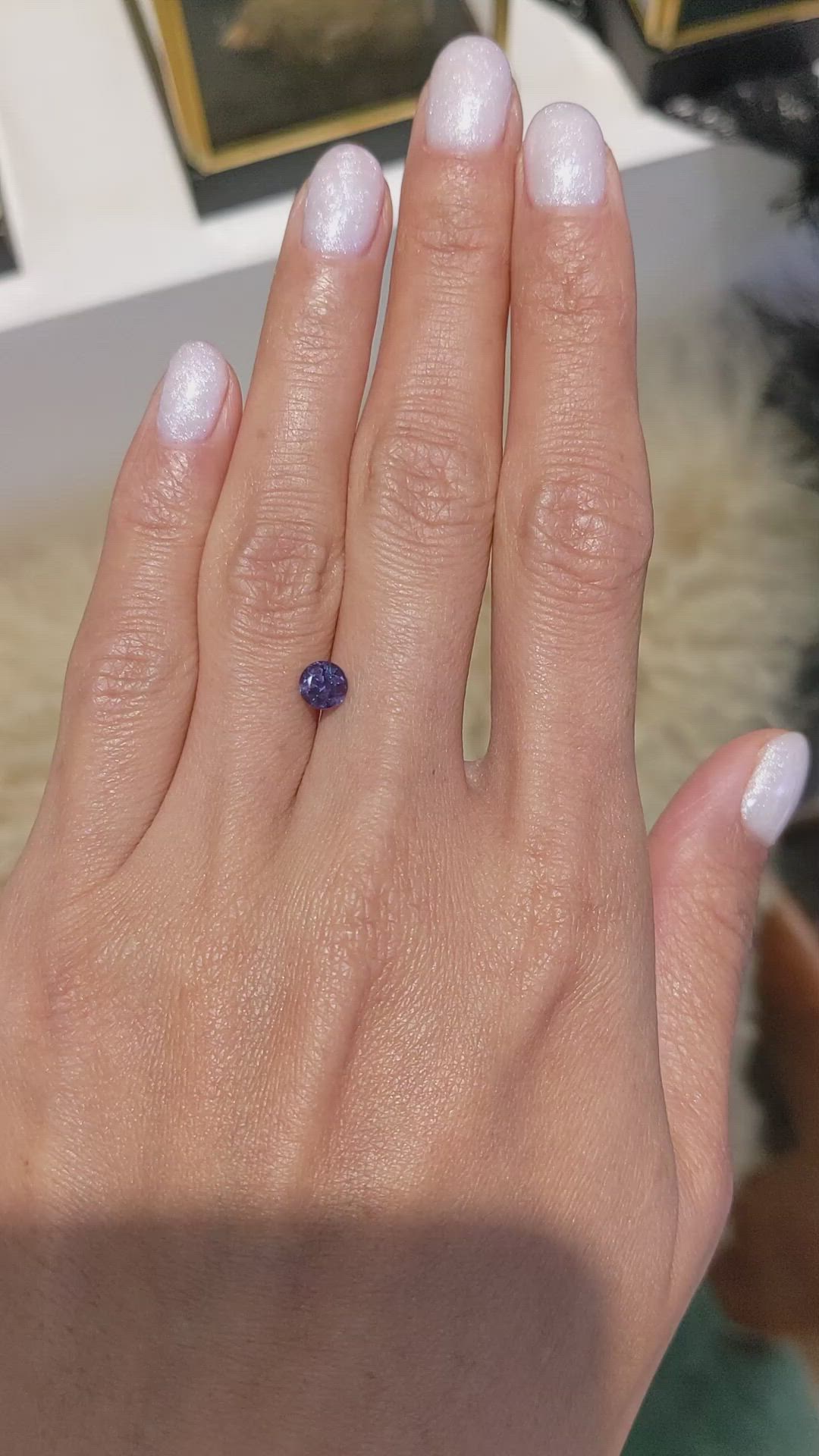 0.71 Ct. Alexandrite from Ceylon (Sri Lanka) Size Video