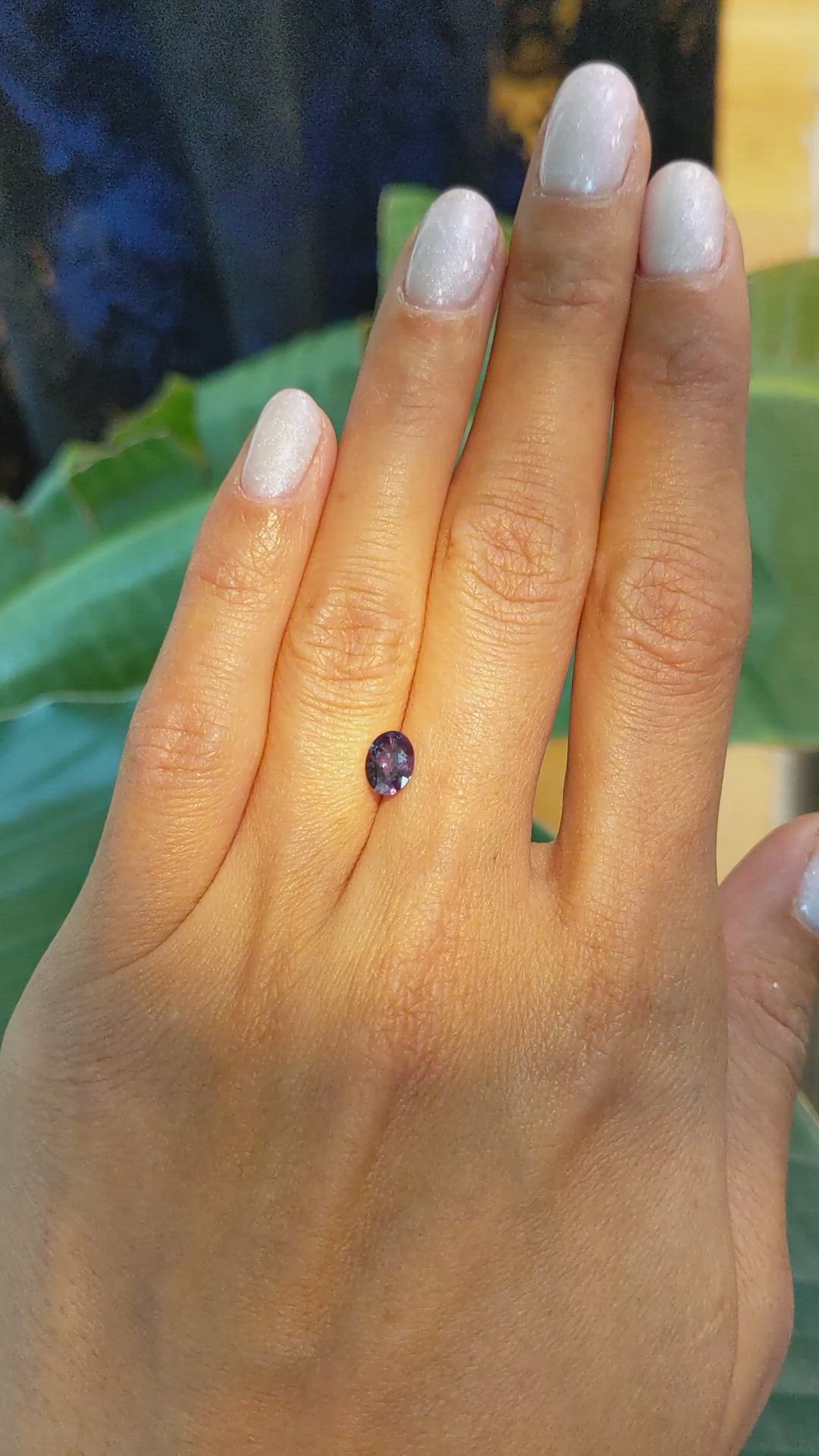 0.78 Ct. Alexandrite from Ceylon (Sri Lanka) Size Video