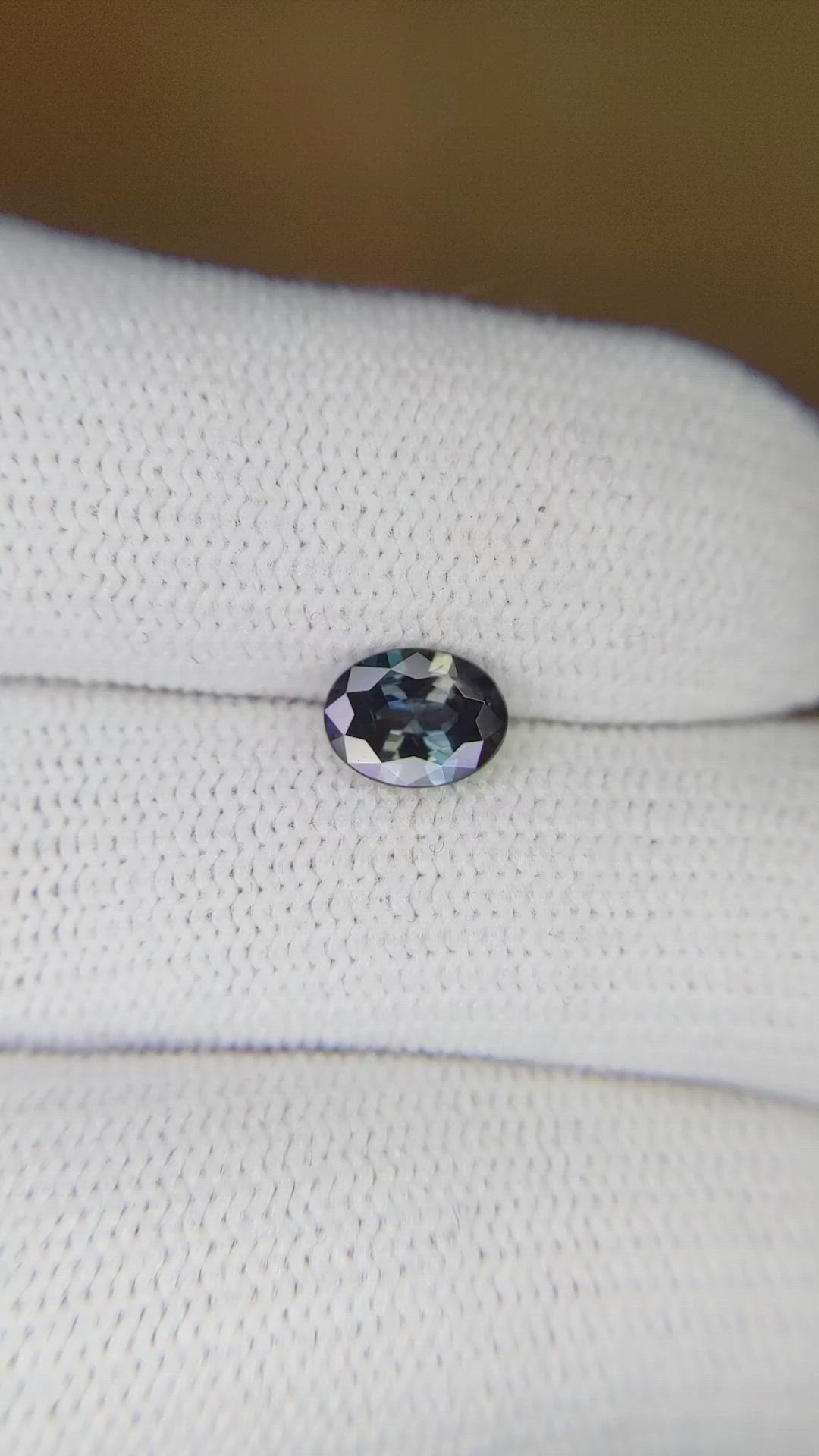 0.78 Ct. Alexandrite from Ceylon (Sri Lanka) Size Video
