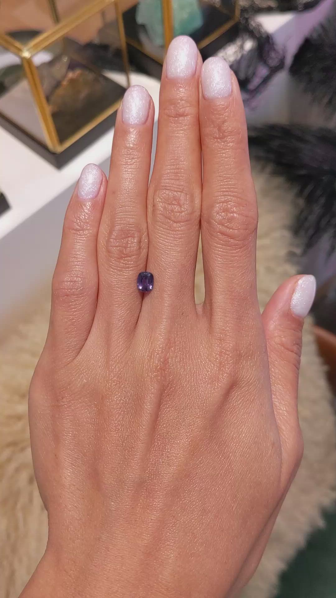 0.71 Ct. Alexandrite from Ceylon (Sri Lanka) Size Video