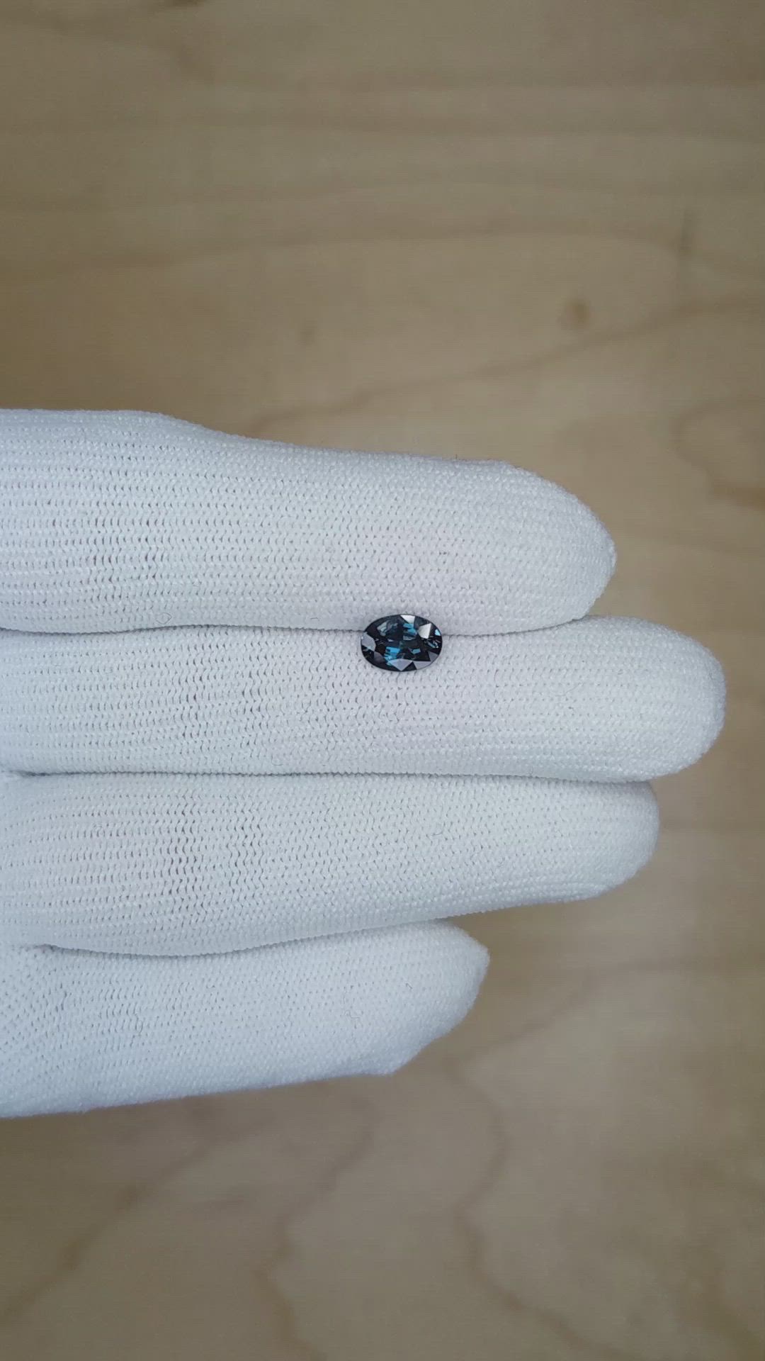 0.91 Ct. Alexandrite from Ceylon (Sri Lanka) Size Video