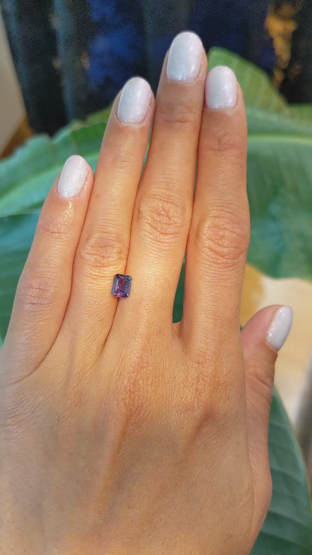 0.85 Ct. Alexandrite from Ceylon (Sri Lanka) Size Video