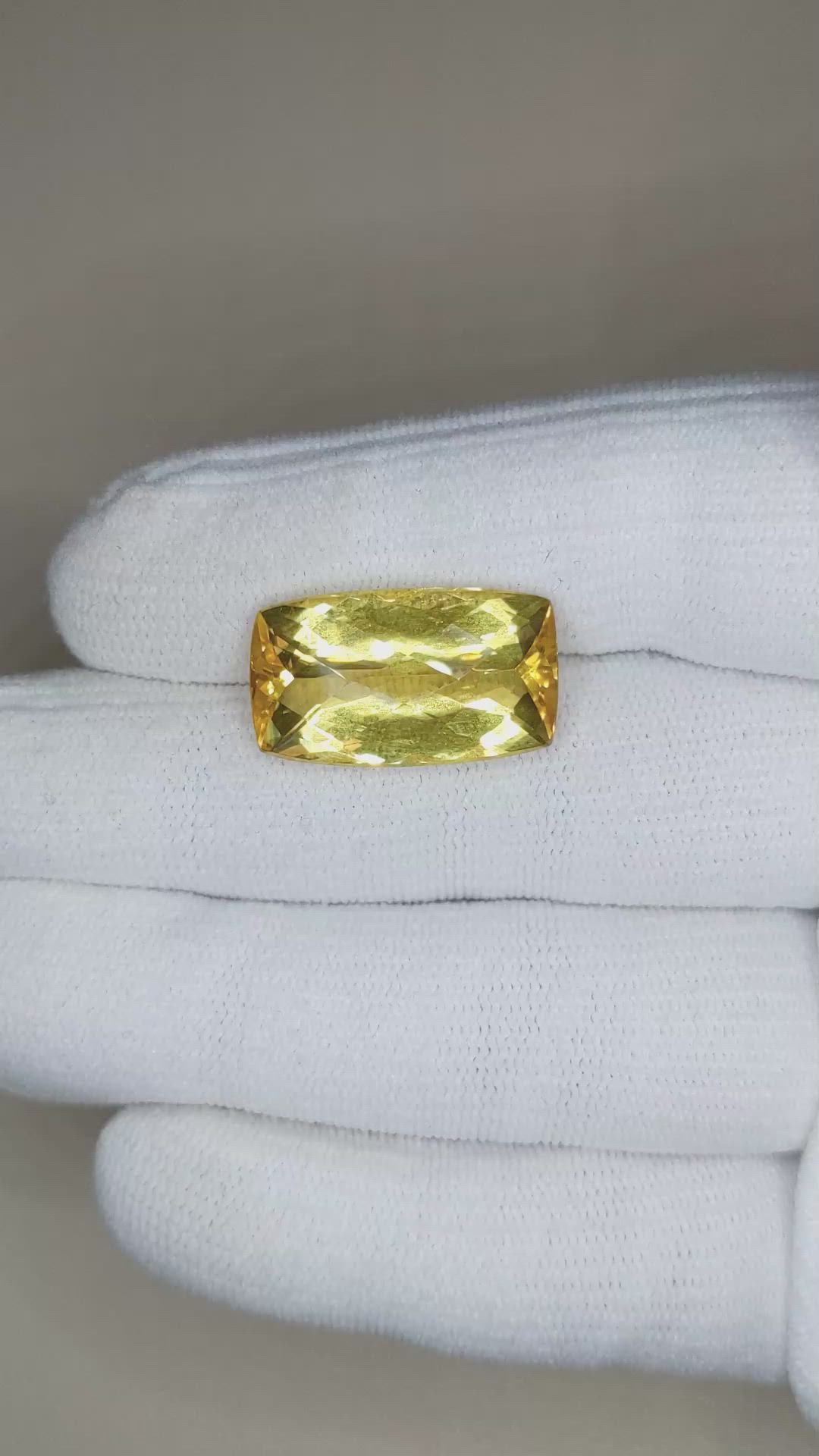 14.01 Ct. Beryl from Madagascar Size Video