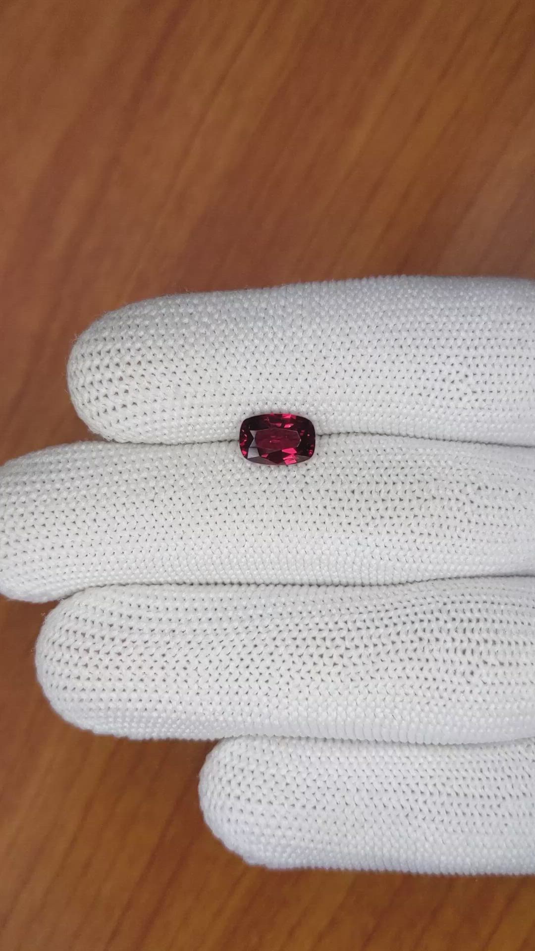 2.04 Ct. Garnet from Ceylon (Sri Lanka) Size Video