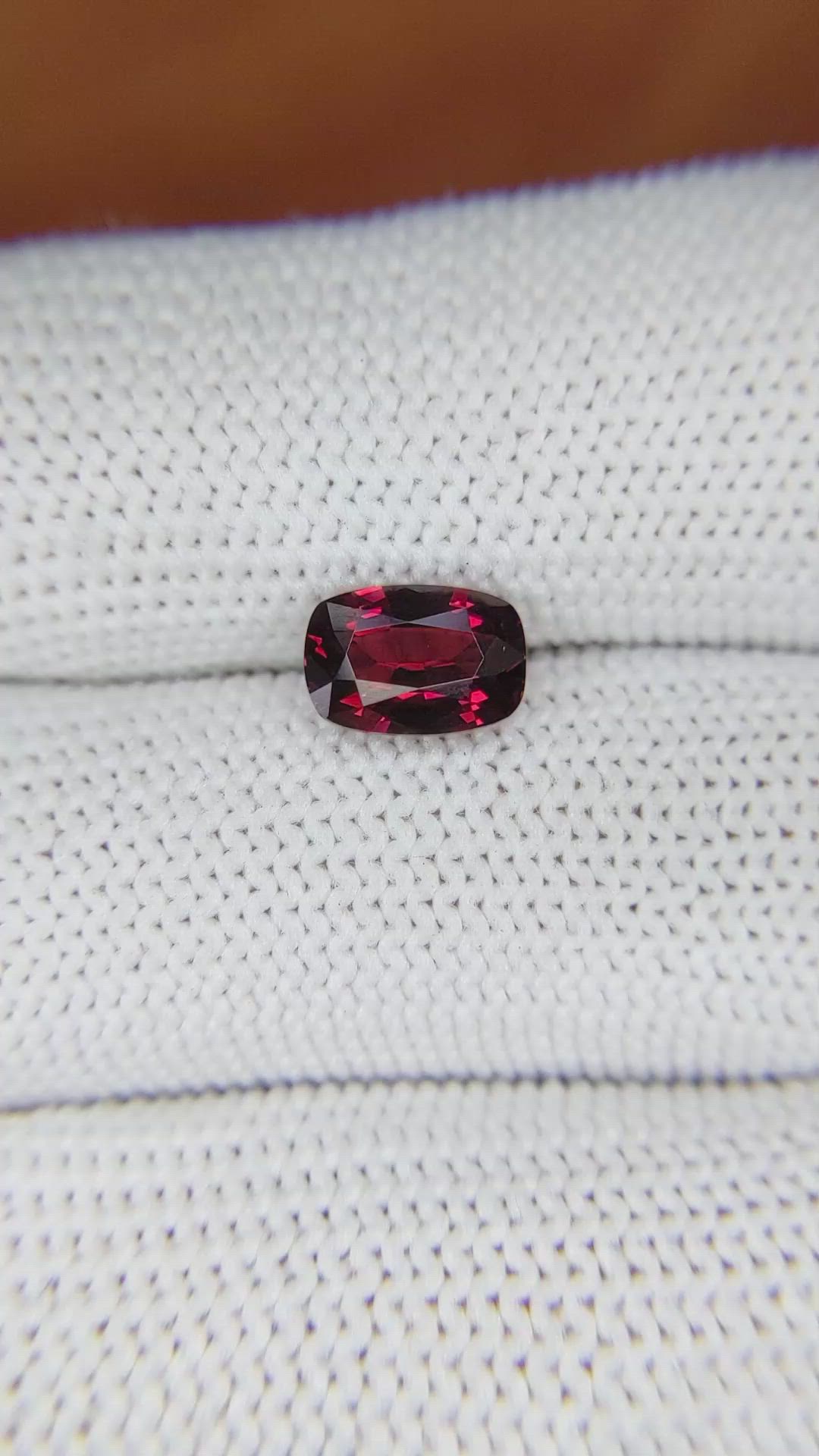 2.04 Ct. Garnet from Ceylon (Sri Lanka) Size Video
