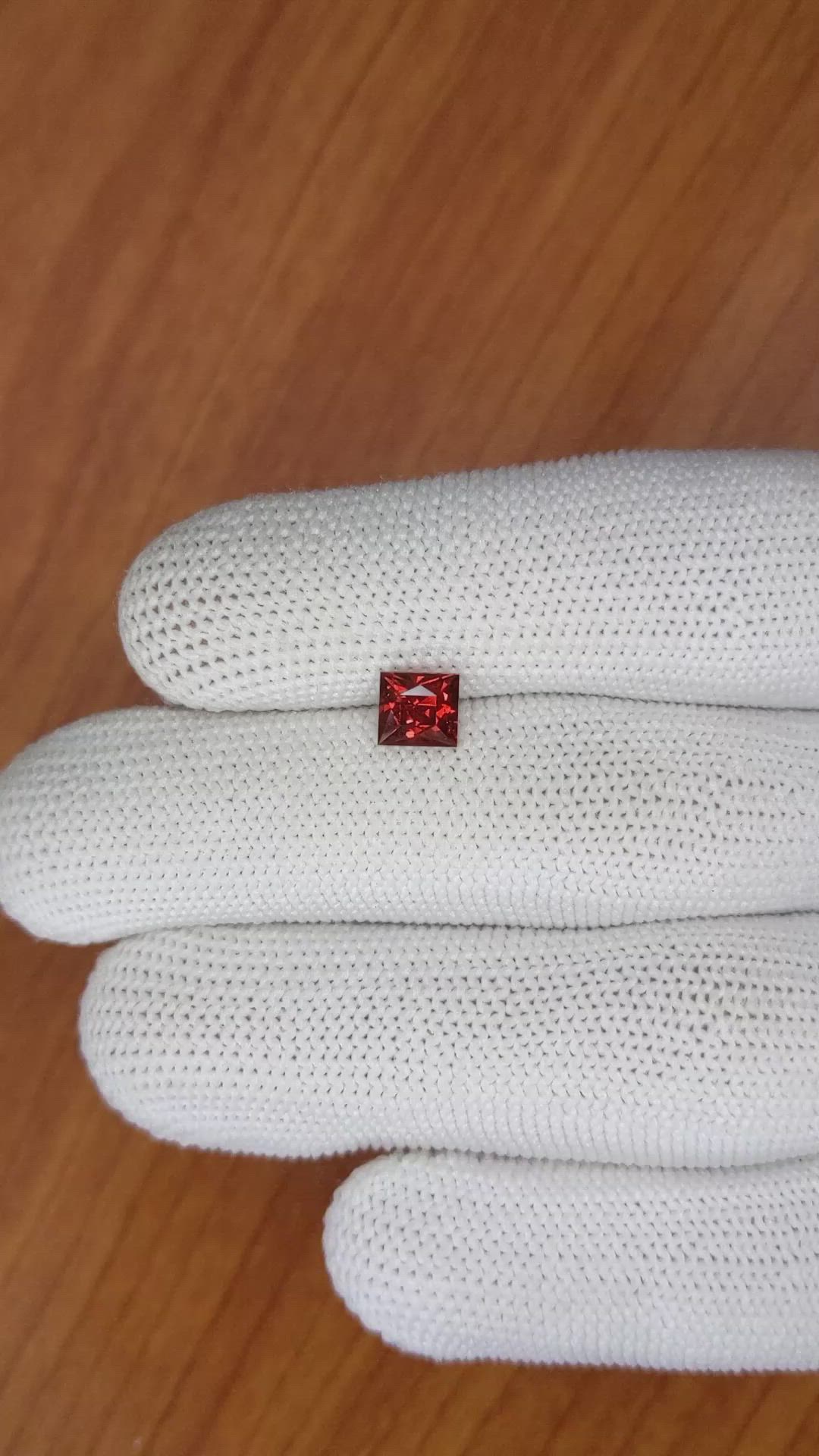1.46 Ct. Garnet from Ceylon (Sri Lanka) Size Video