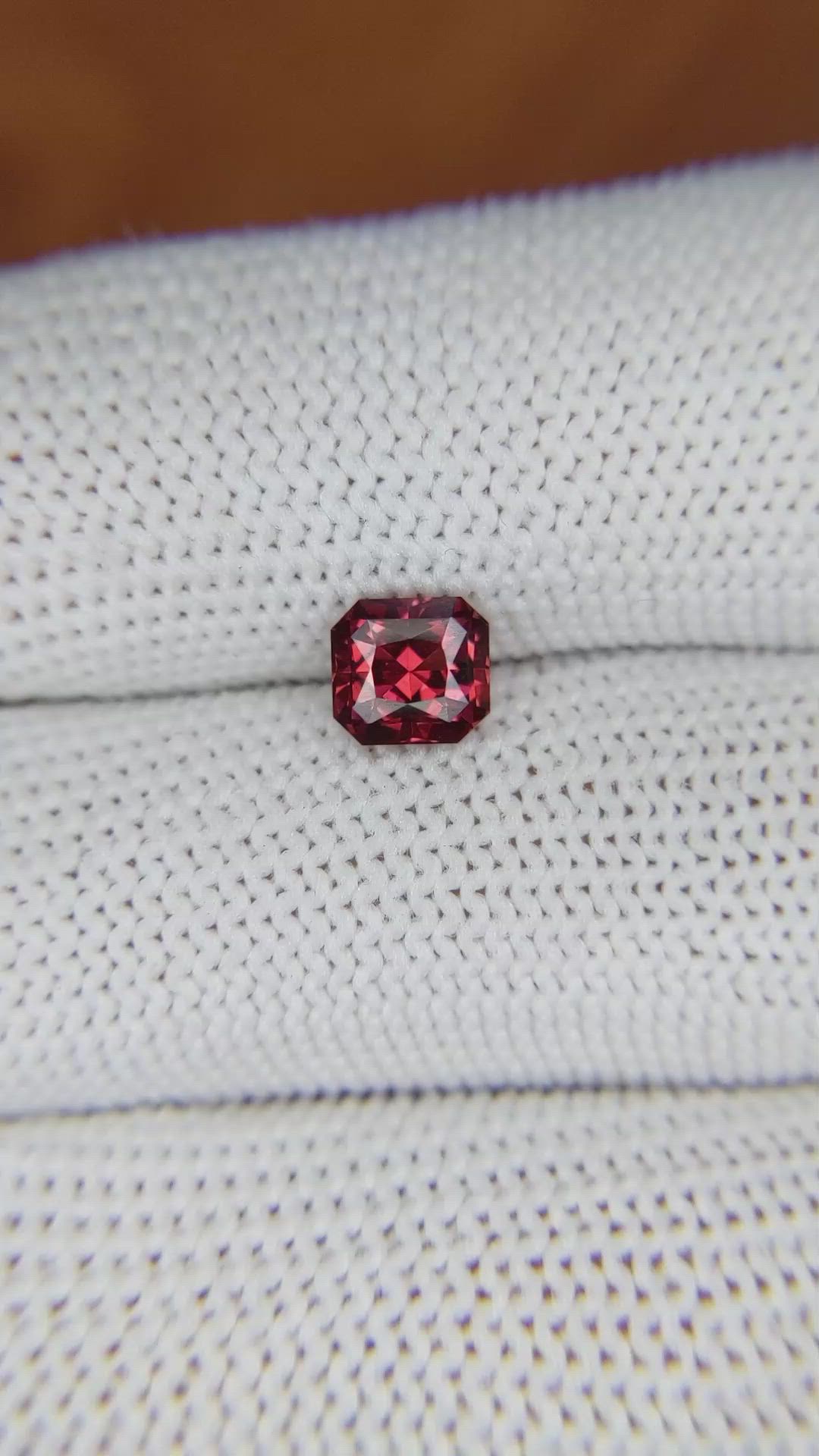 1.08 Ct. Garnet from Ceylon (Sri Lanka) Size Video