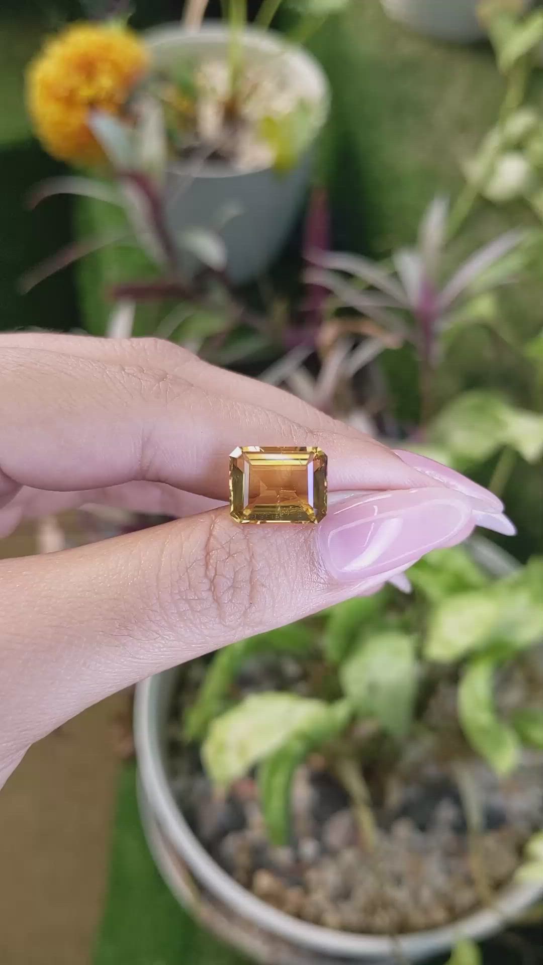 6.01 Ct. Citrine from Brazil Size Video