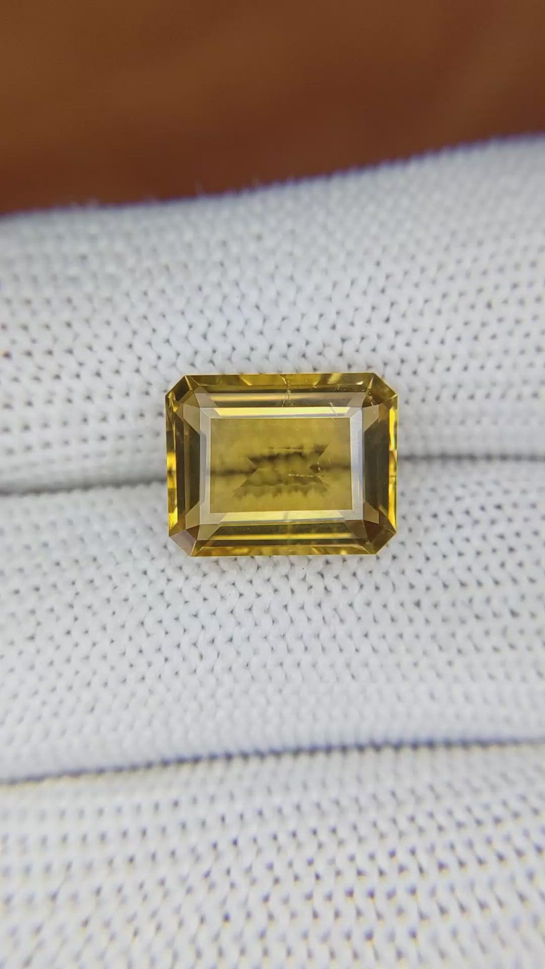6.01 Ct. Citrine from Brazil Size Video