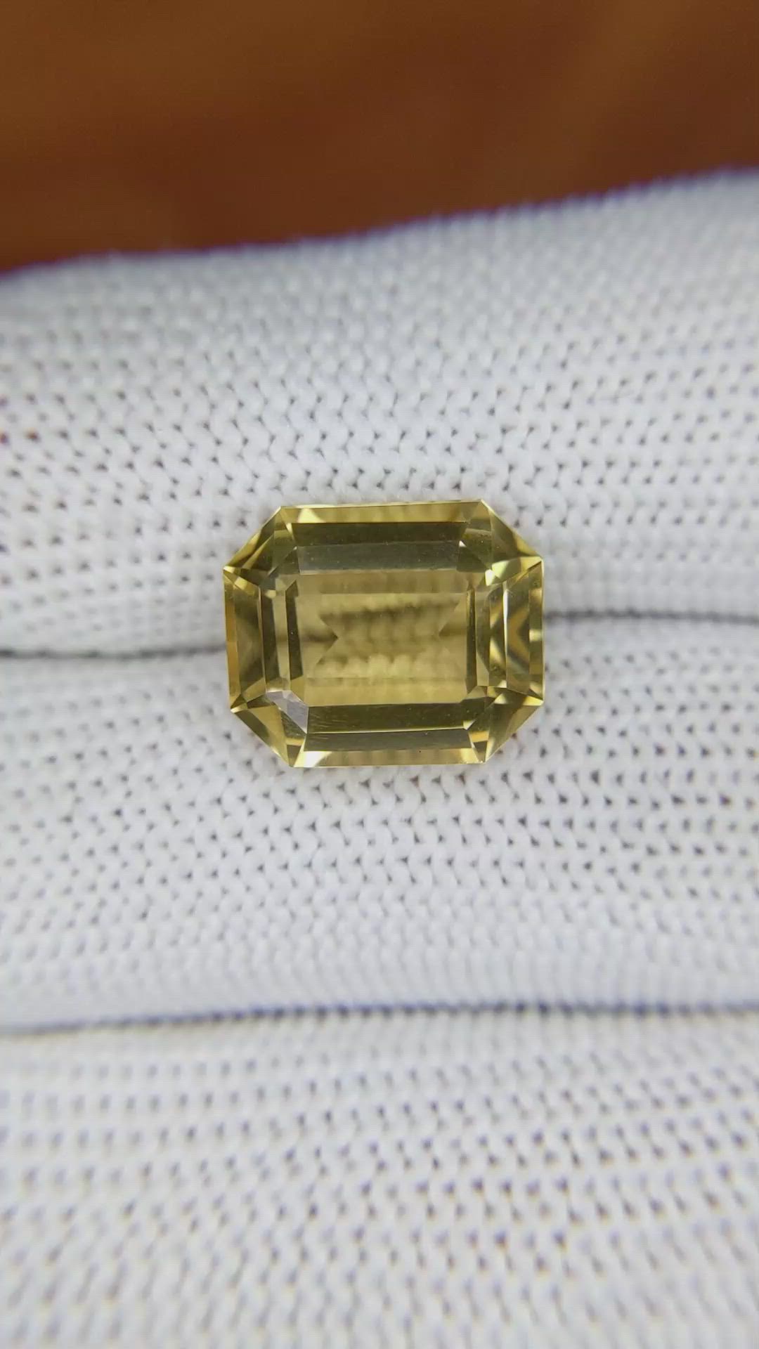 6.75 Ct. Citrine from Brazil Size Video