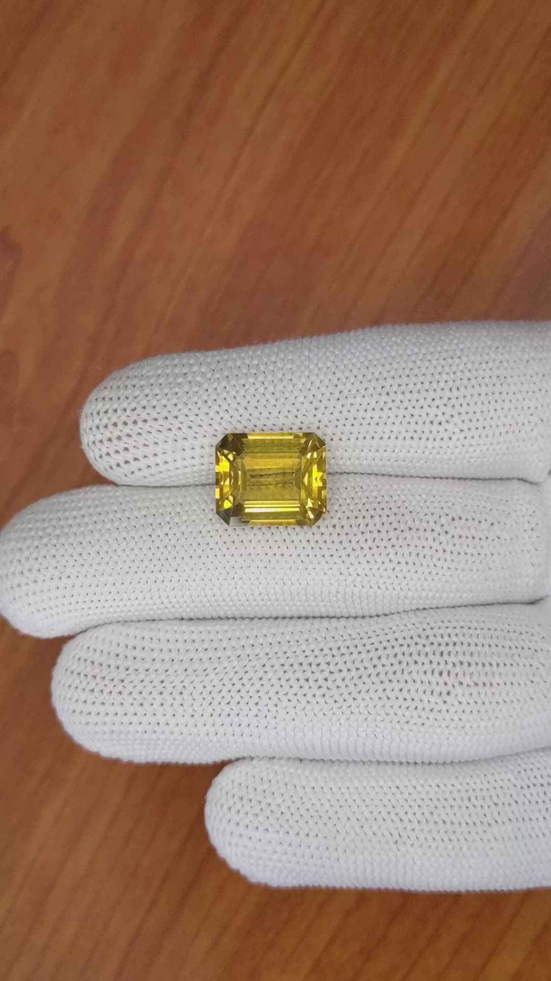 7.34 Ct. Citrine from Brazil Size Video