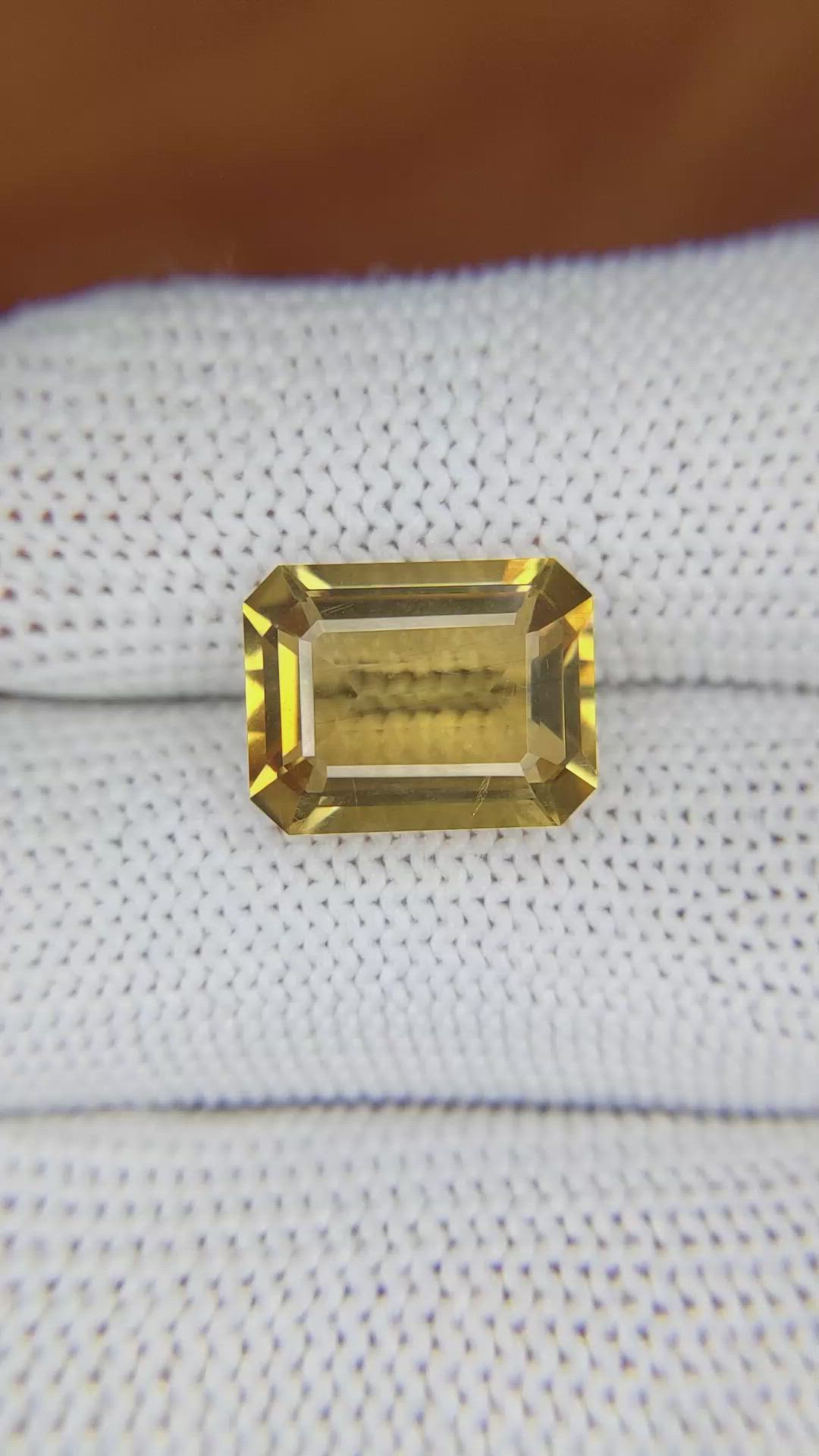 5.99 Ct. Citrine from Brazil Size Video