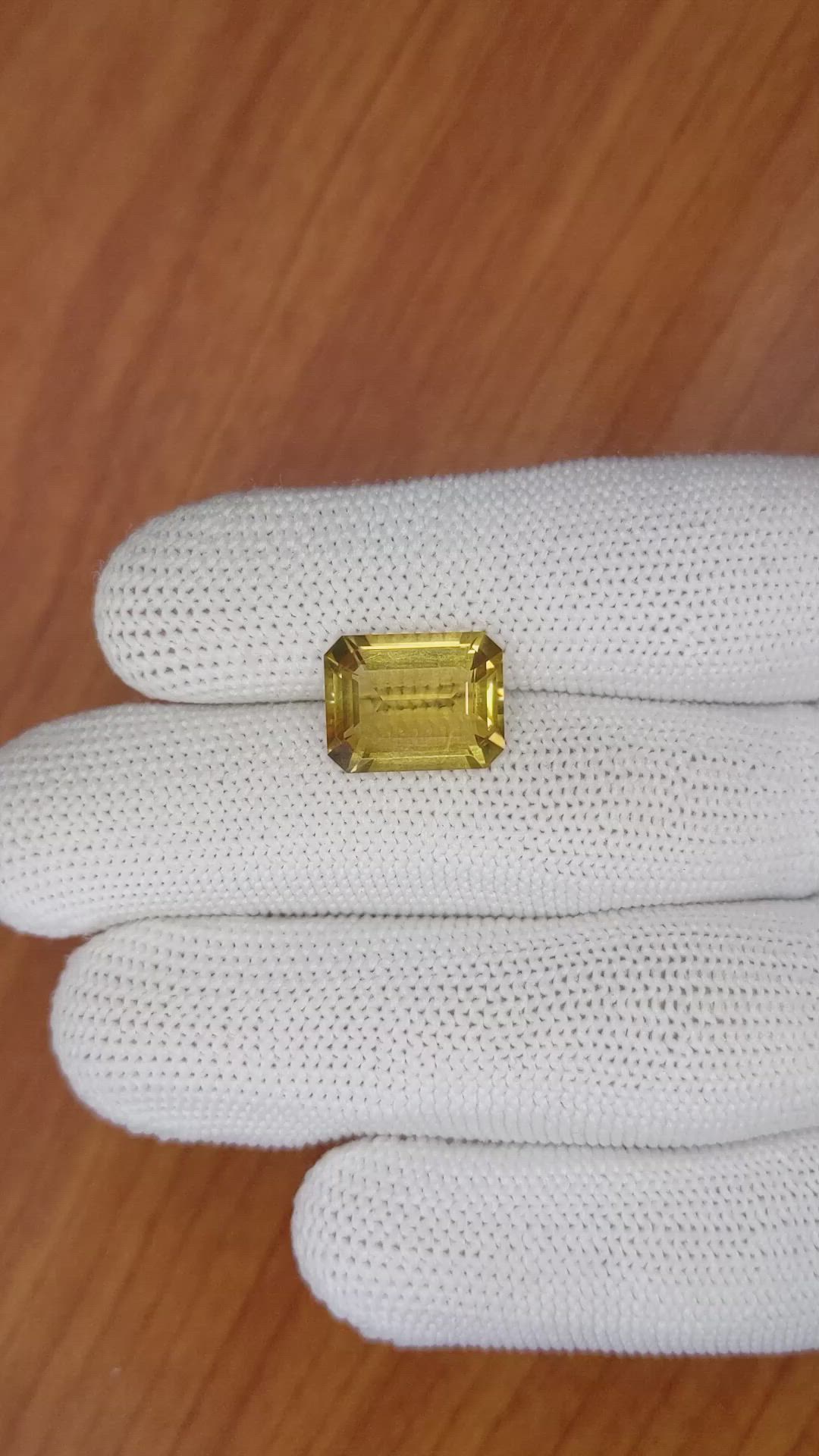 5.99 Ct. Citrine from Brazil Size Video